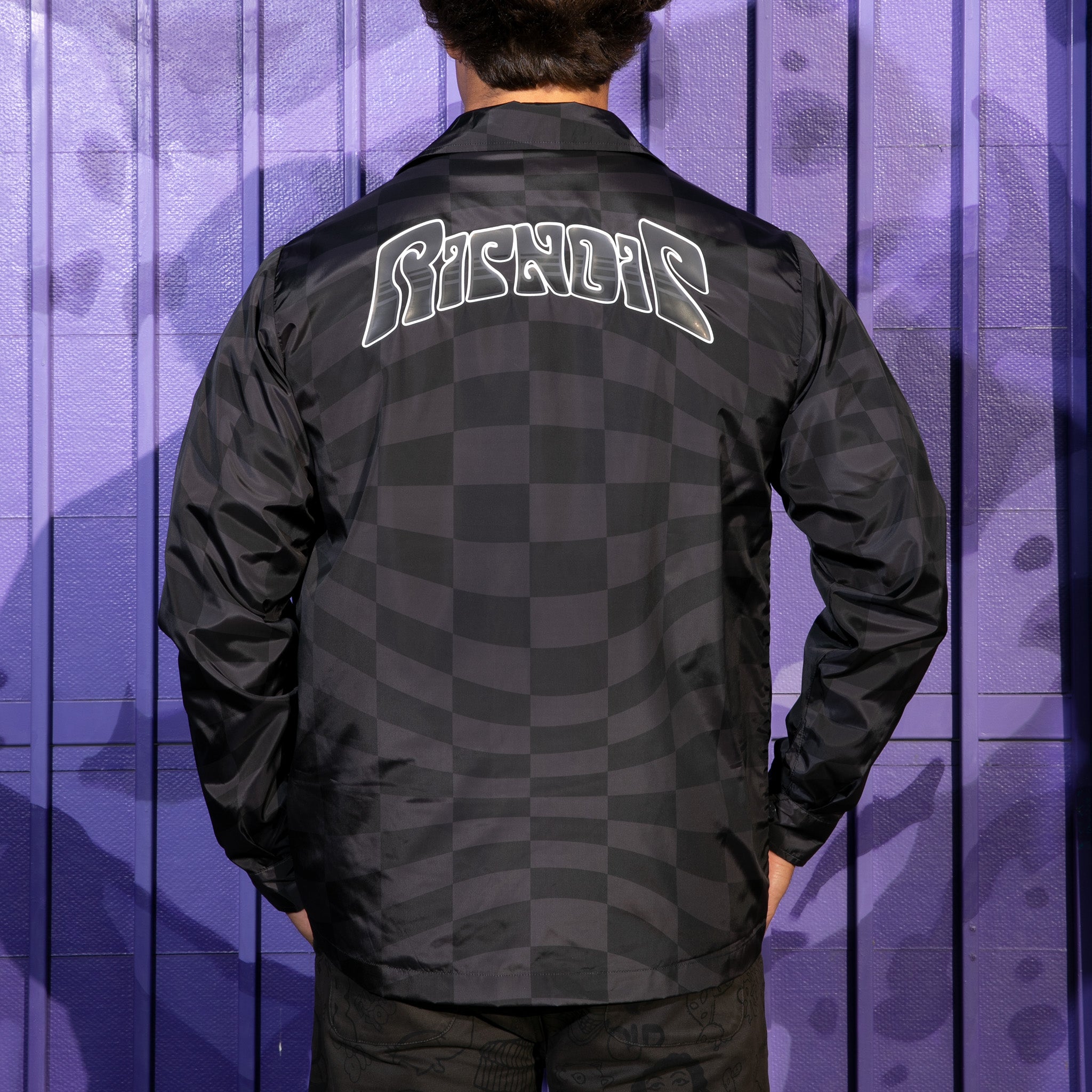  Checked Coaches Jacket (Black/Charcoal)、mySite、merchandisen
