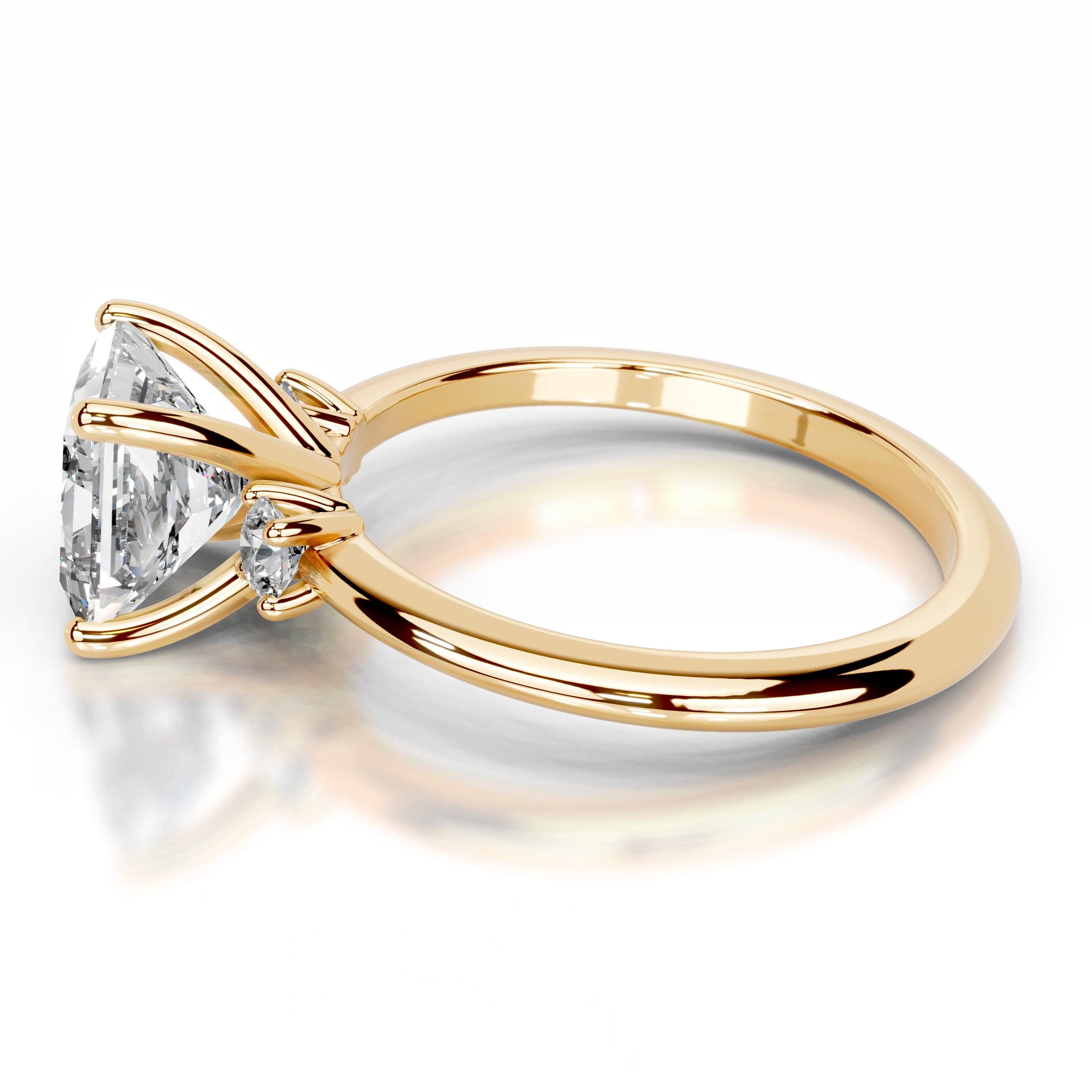 Blanca Lab Grown Diamond Ring - 18K Yellow Gold、mySite、hinf8tx79