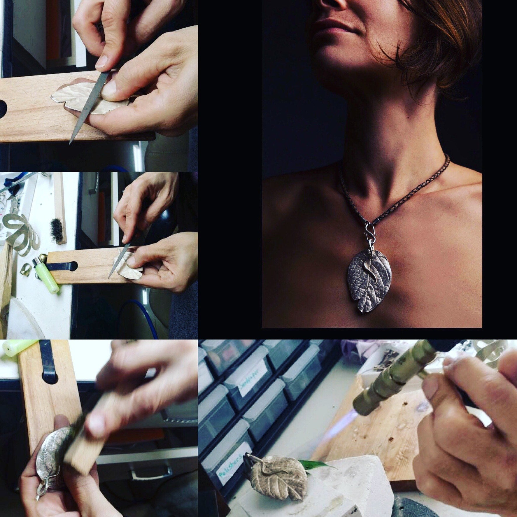 Silver Leaf Pendant Necklace、mySite、topwebapps