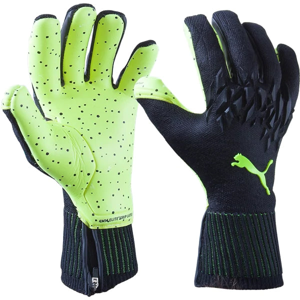 PUMA Men's One Protect 3 Goalkeeper Gloves Black/Volt、mySite、noshort