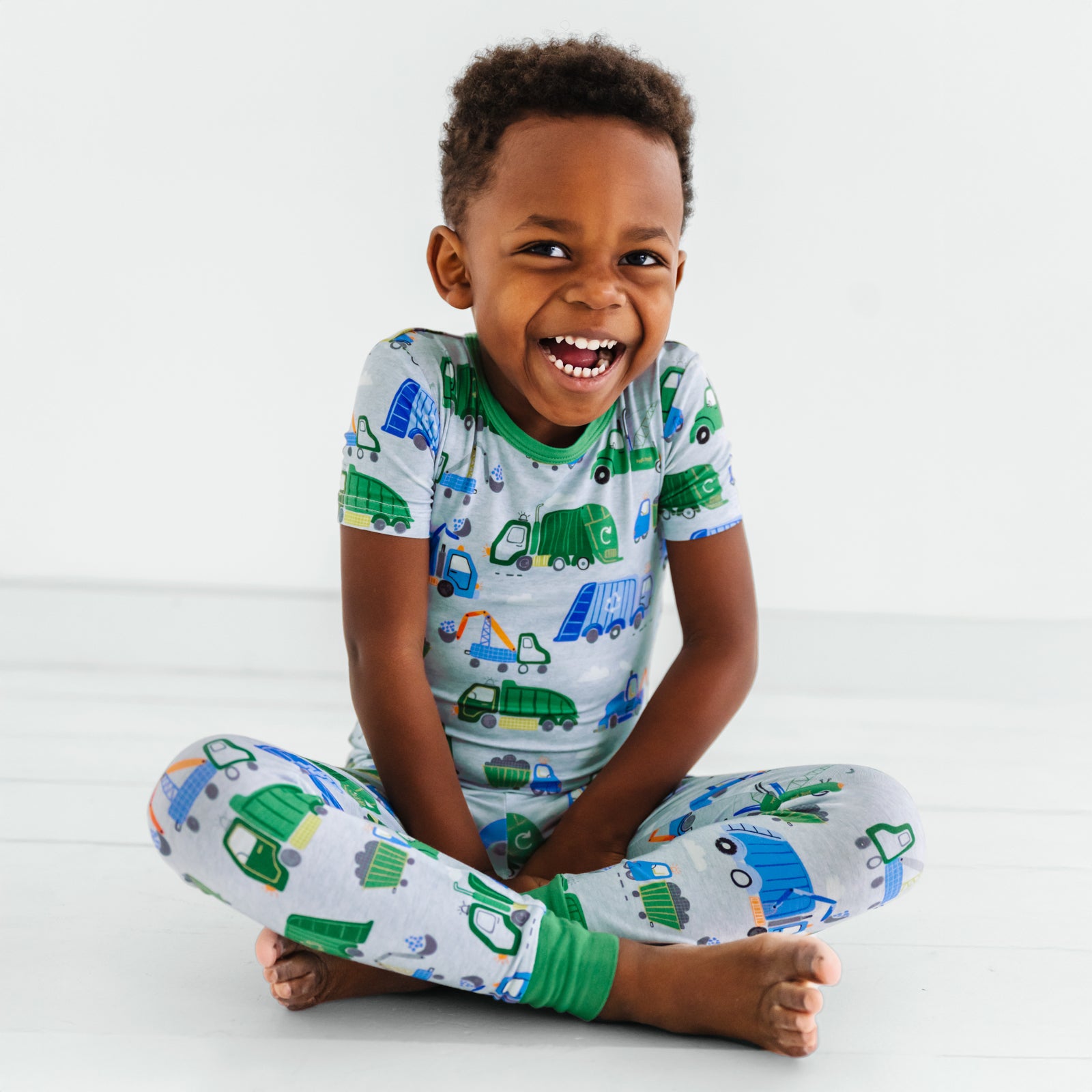 Clean Up Crew Two-Piece Short Sleeve Pajama Set、mySite、g9winljtr