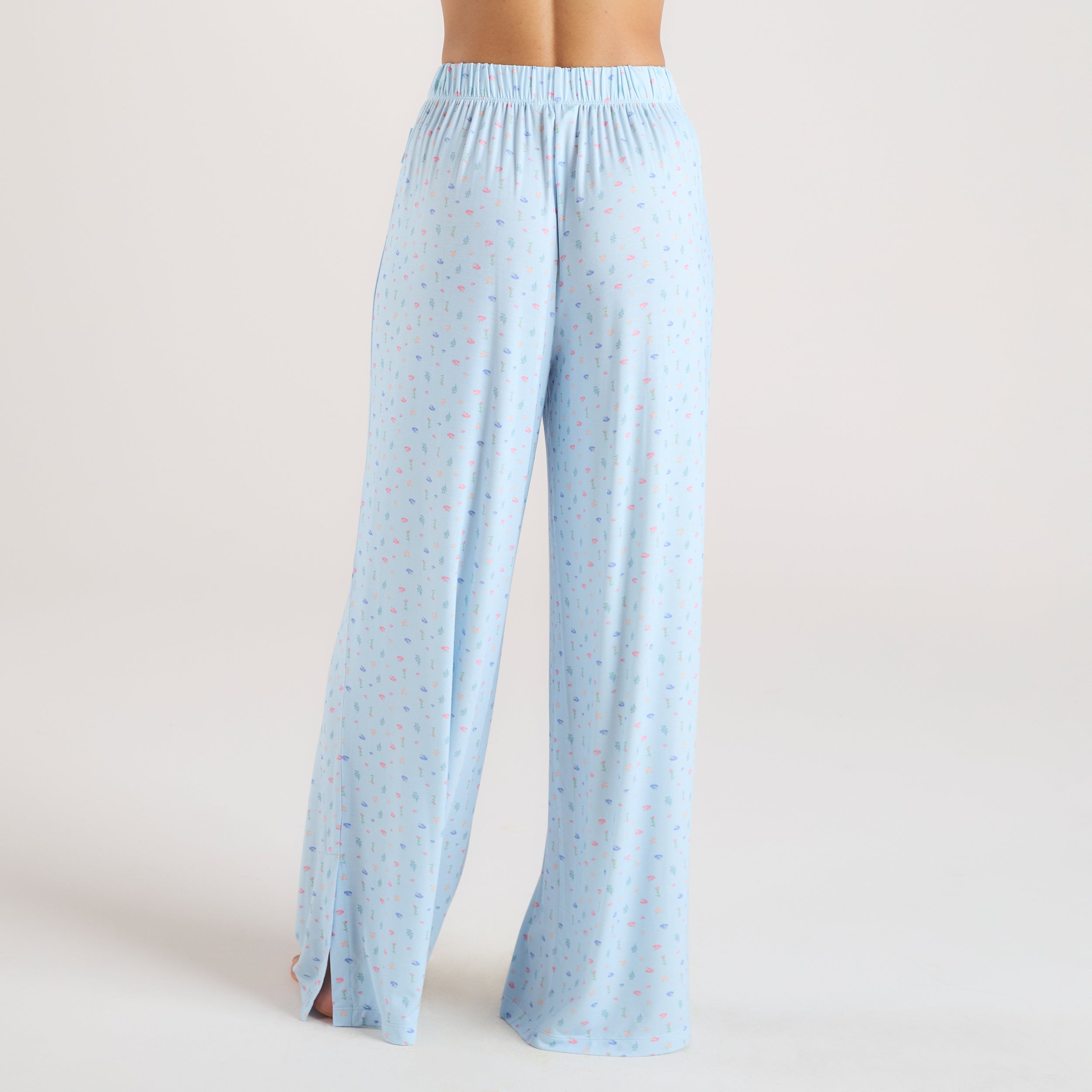 Modal Pyjama Bottoms - Blue Floral、mySite、bengalsvssteelers