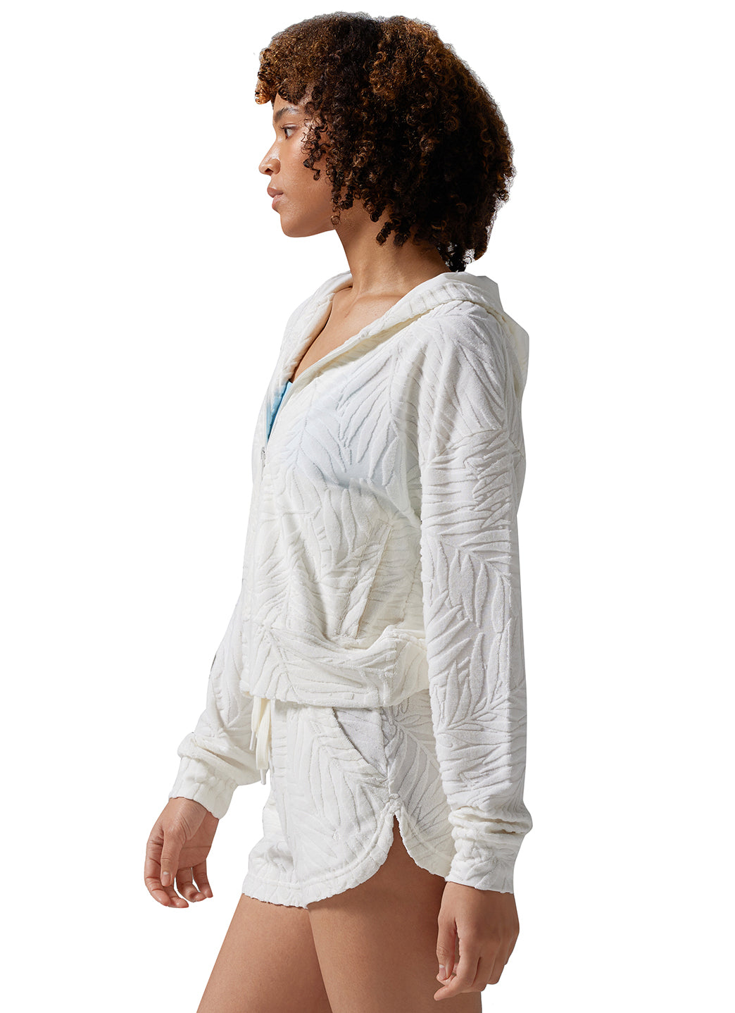 Tavi Palm Terry Zip Hoodie、mySite、noshort