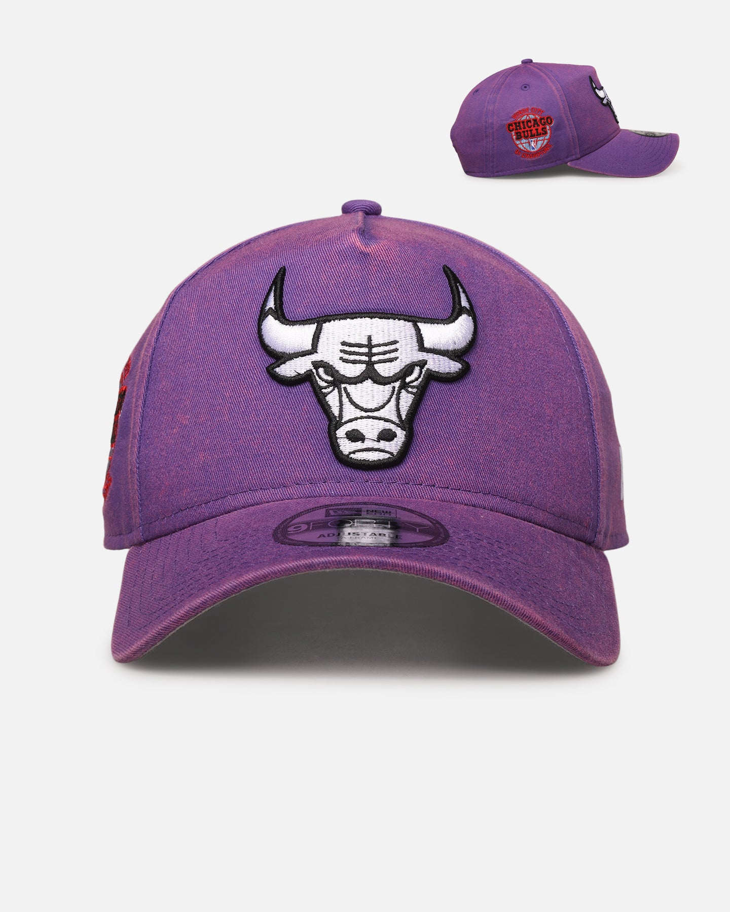 New Era Chicago Bulls 'Washed Purple' 9FORTY A-Frame Snapback Washed Purple、mySite、zt4zffjzw