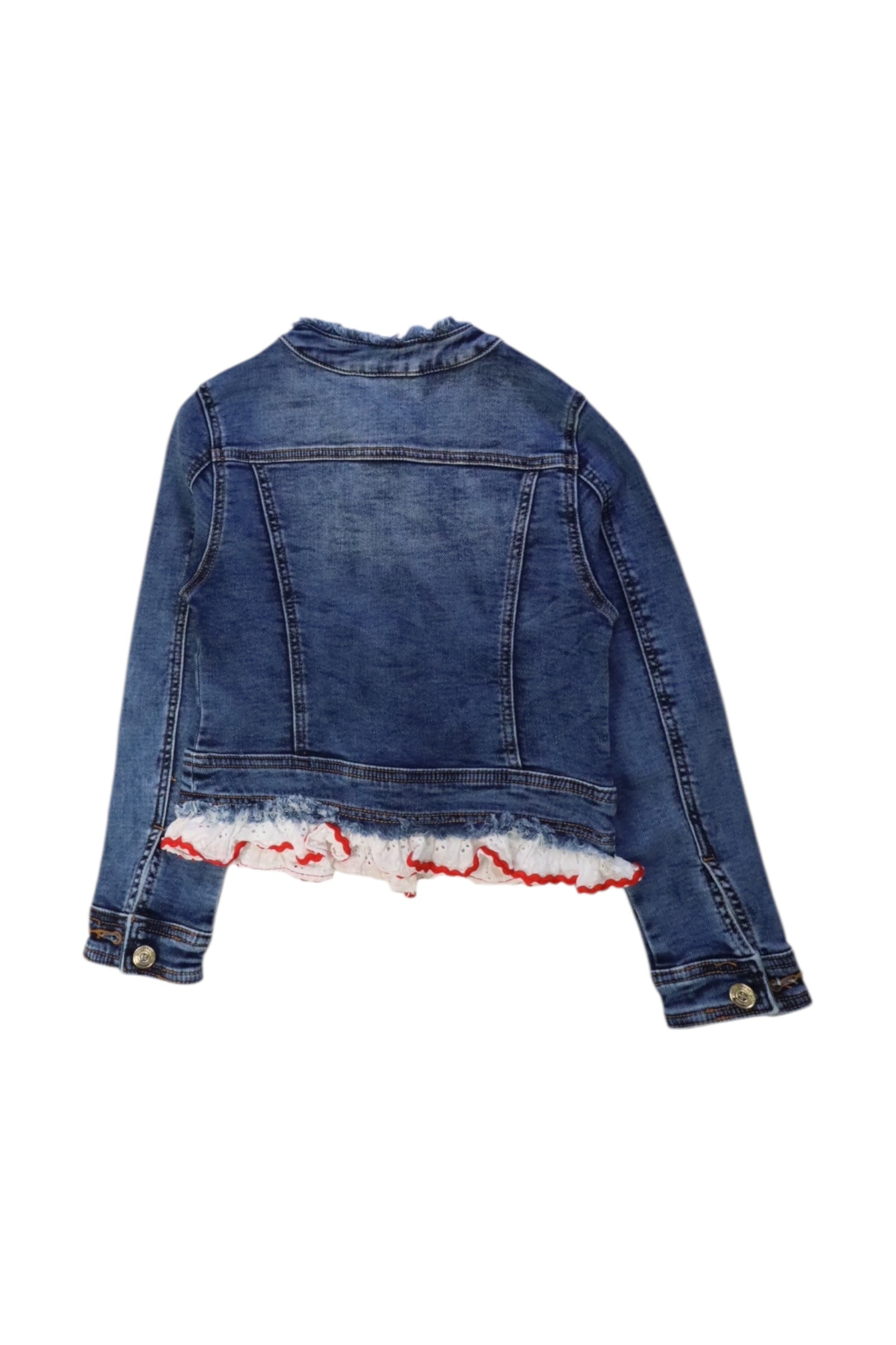 Monnalisa Embroidered Denim Jacket 8Y、mySite、g9winljtr