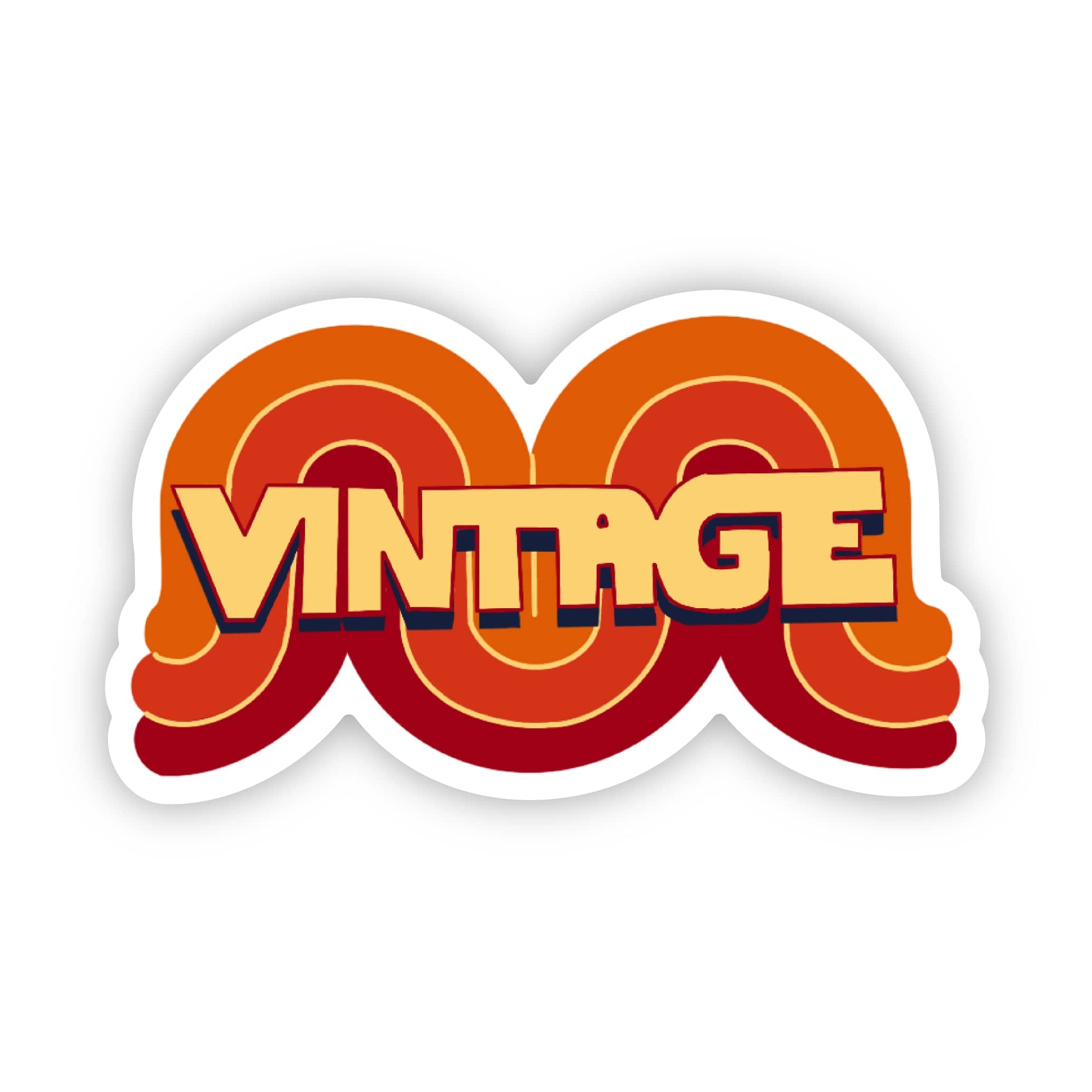  Vintage Groovy Sticker、mySite、elrpsem3k