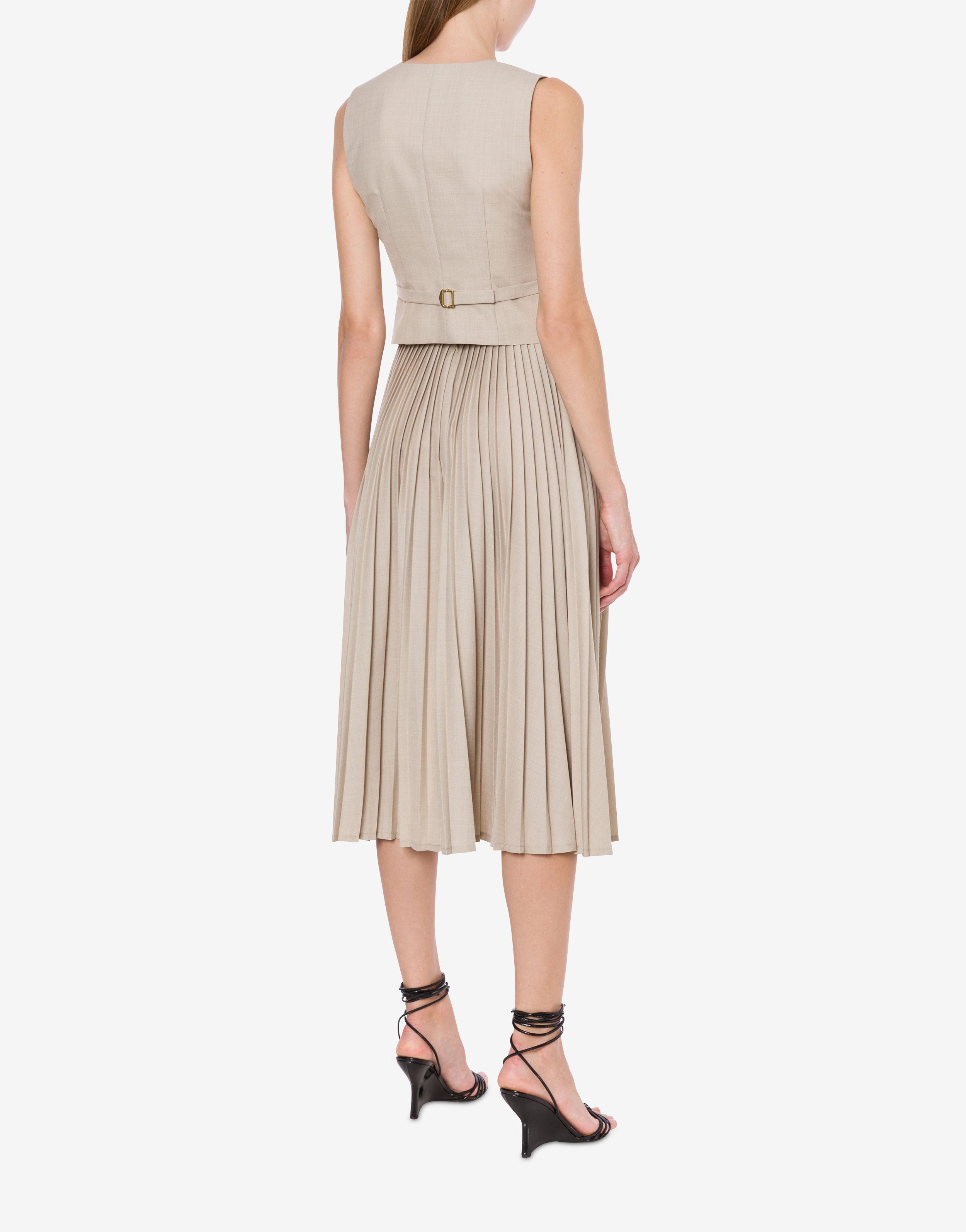 Gonna plissettata in fresco lana、mySite、aoinhome