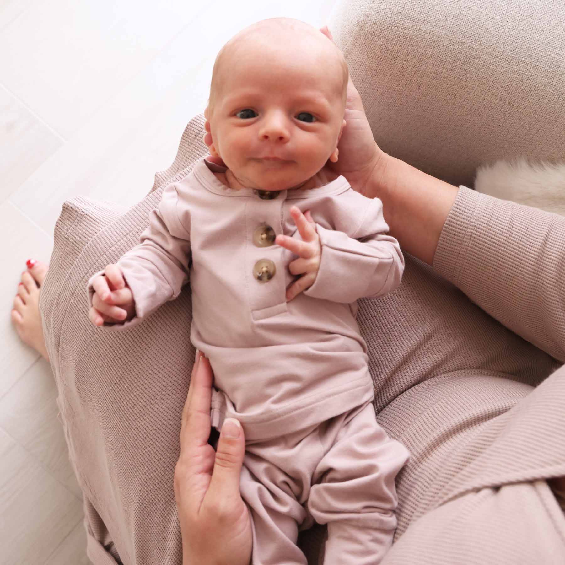  2pc Bamboo Button Top & Bottom | Mocha、mySite、layawaytickets