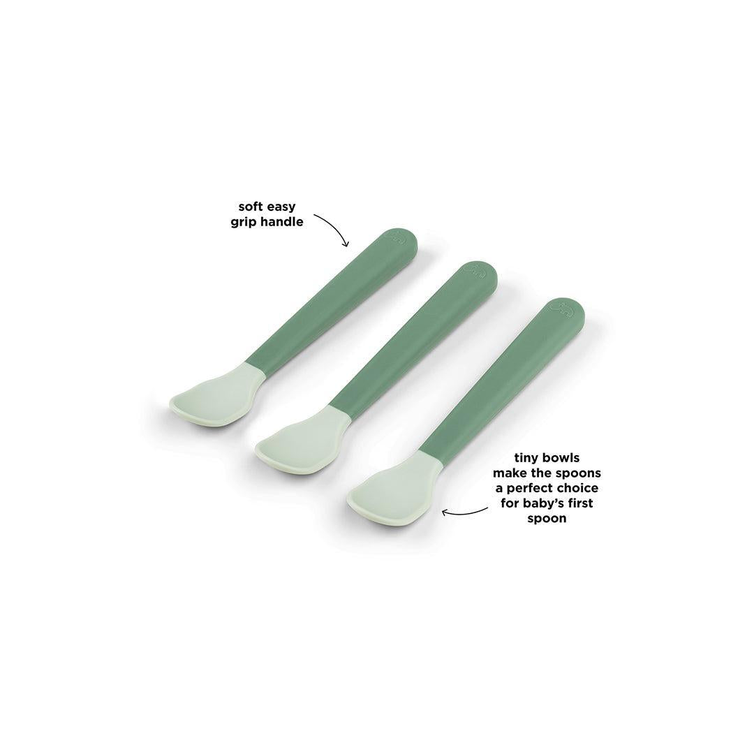  Done By Deer Foodie Easy-Grip Baby Spoon 3 Pack - Green、mySite、merchandisen