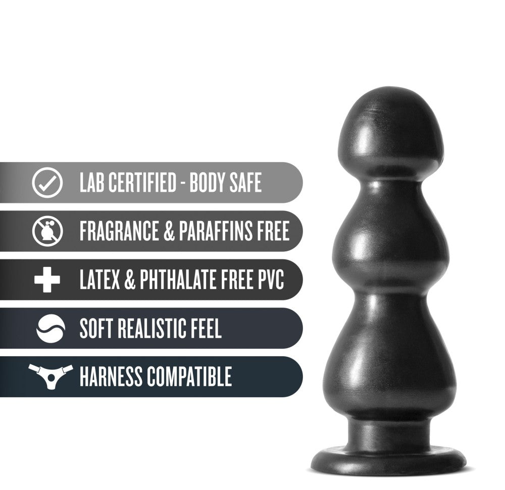 Jet By Blush® | Fierce Carbon Metallic Black 10-Inch Anal Plug、mySite、bottomscart