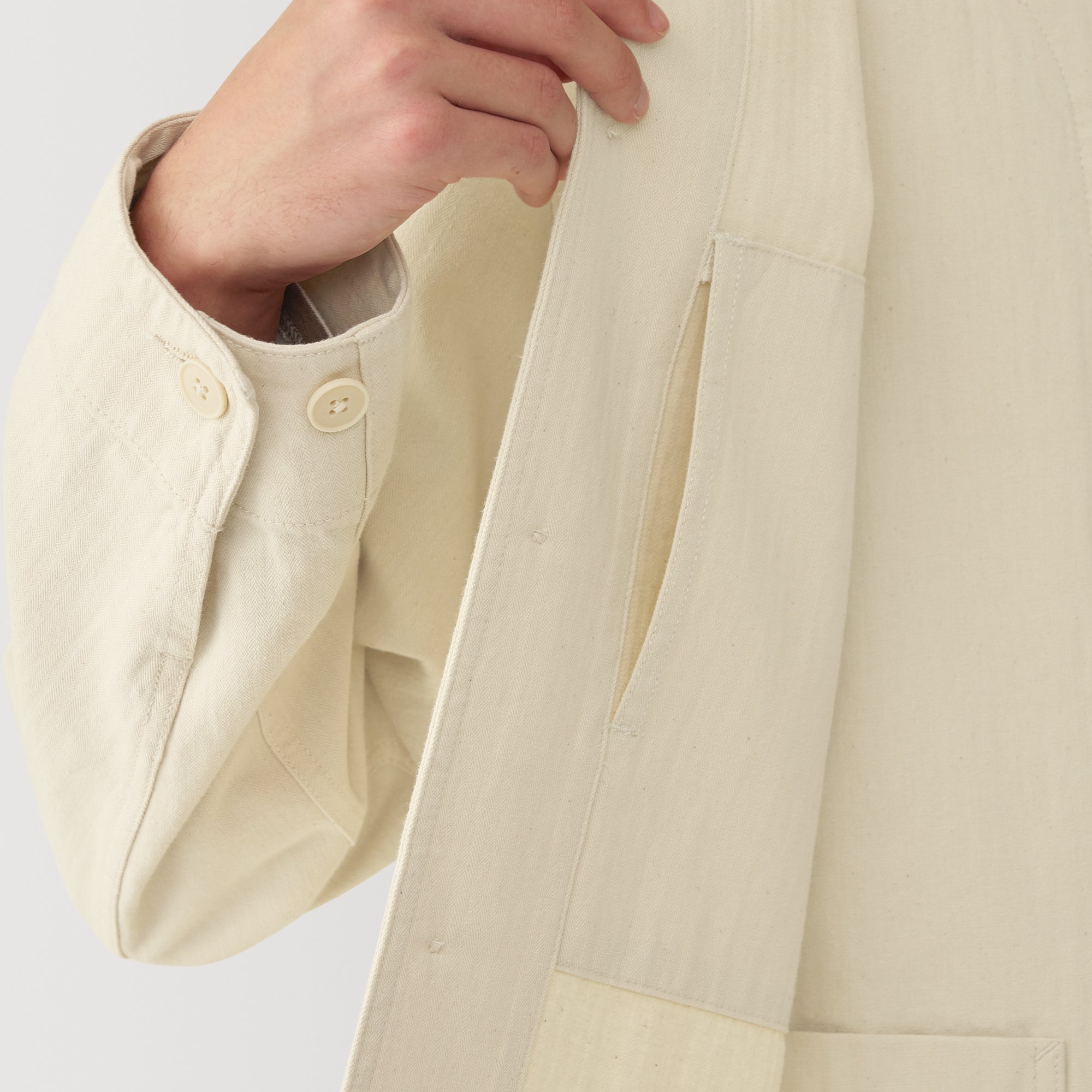  Men's Kapok Blend Herringbone Coverall Jacket、mySite、sugarbowlscore