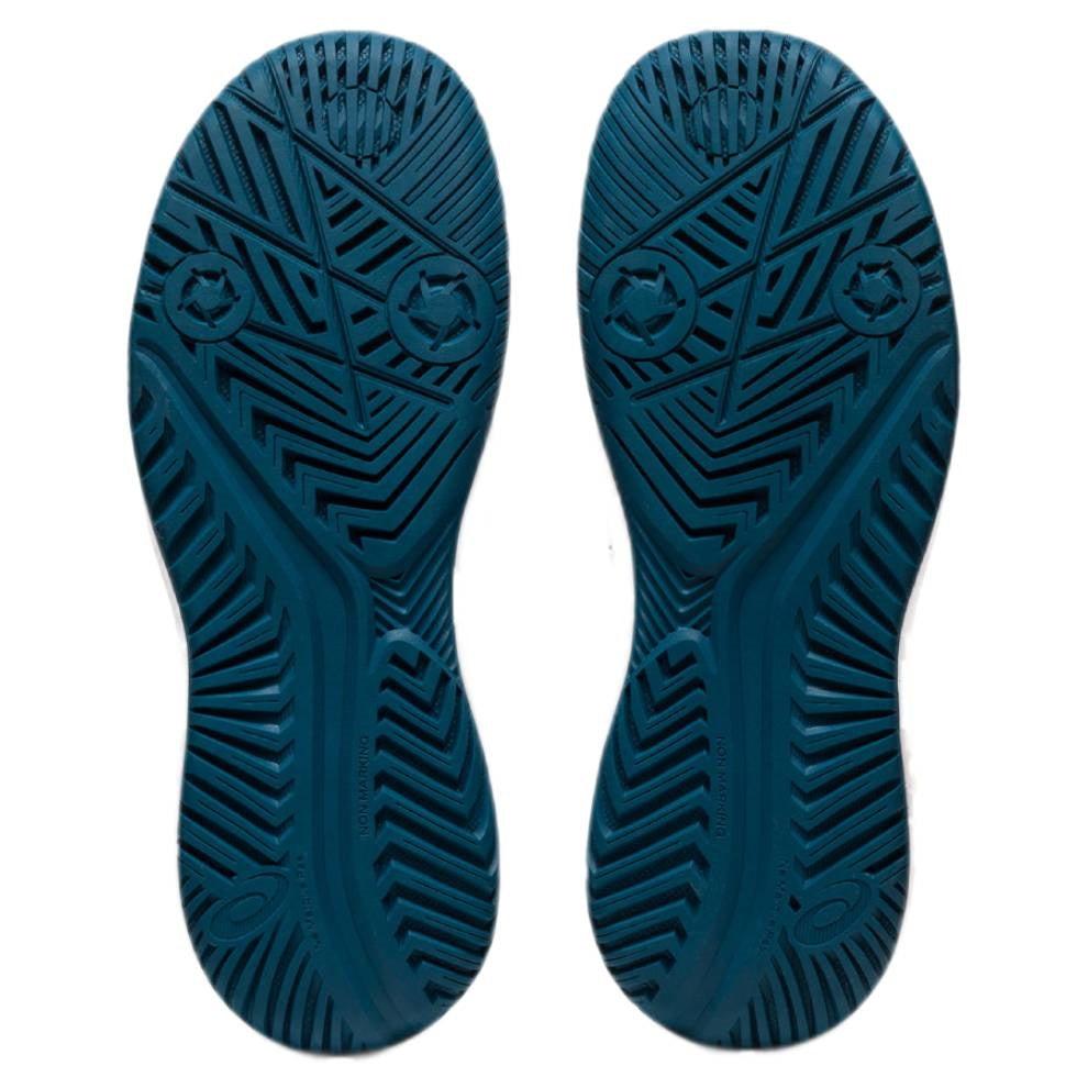 Asics Gel Resolution 9 GS Junior Tennis Shoe (White/Blue)