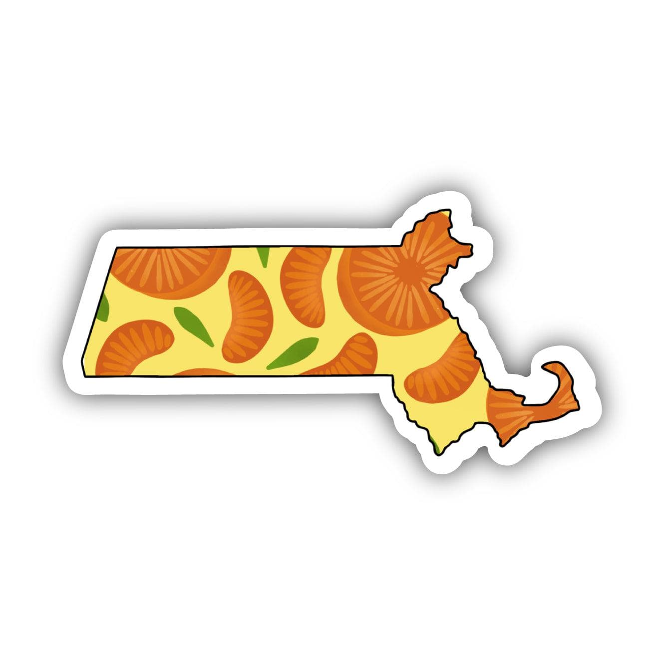  Massachusetts Orange & Yellow Fruit Sticker、mySite、elrpsem3k