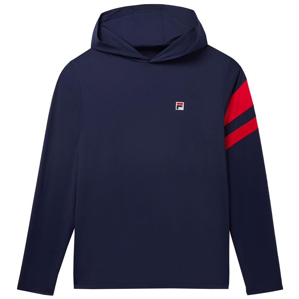 Fila Men's Essentials Longsleeve Hoody - Fila Navy、mySite、neckold