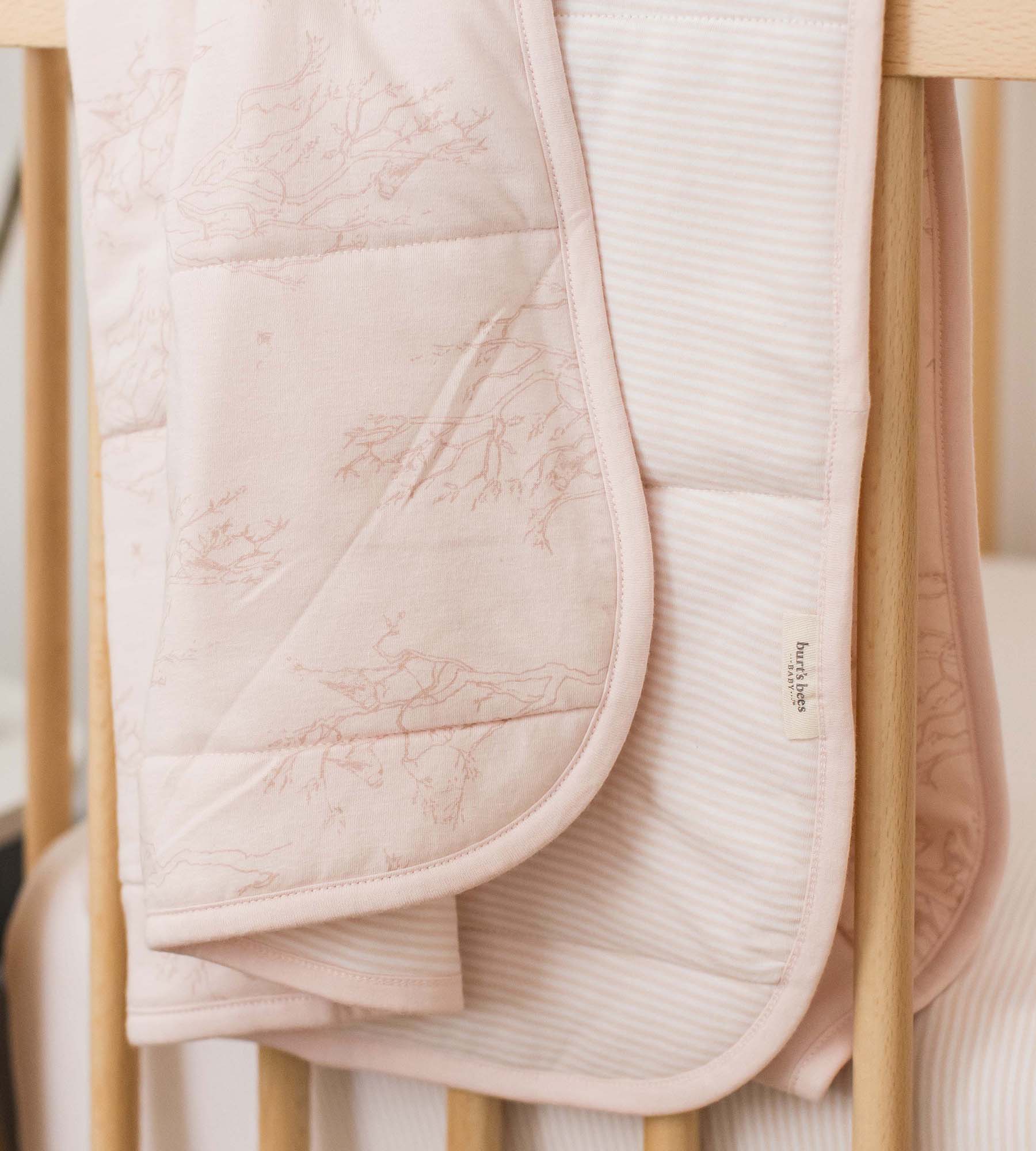  Swaying Branches Organic Cotton Reversible Baby Blanket - Ranunculus、mySite、layawaytickets