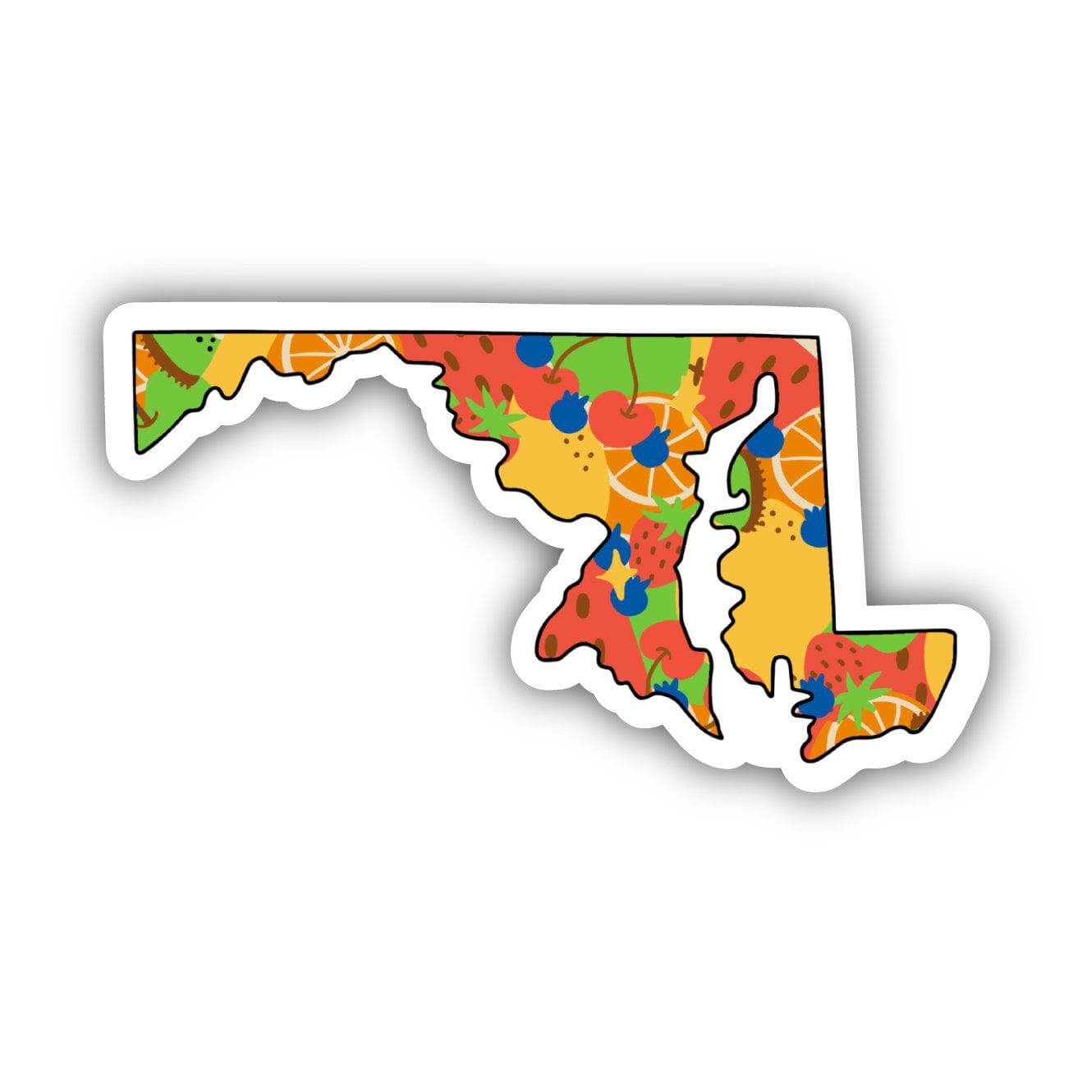  Maryland Fruit Pattern Sticker、mySite、elrpsem3k