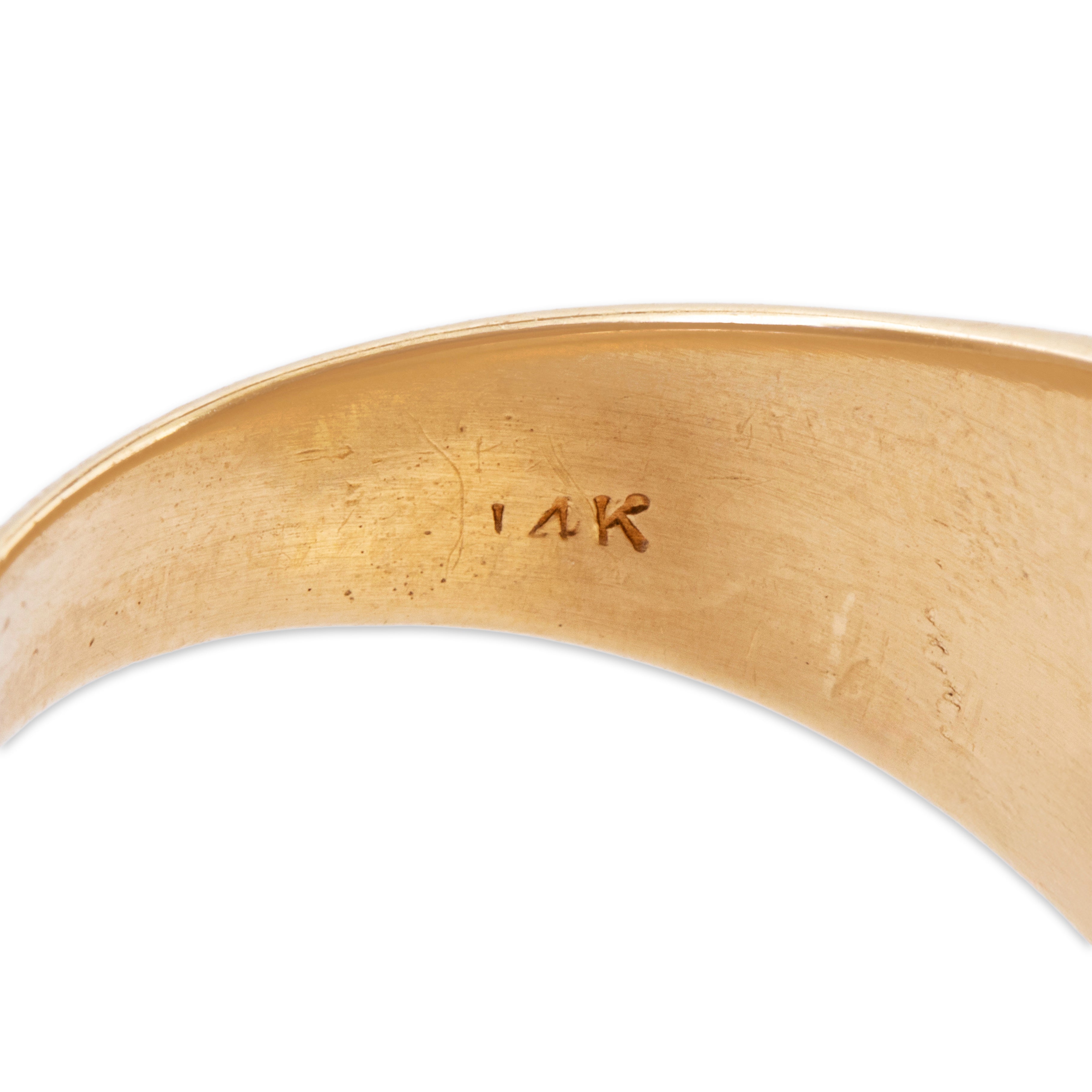 Vintage Heavy 14k Yellow Gold .288cttw Diamond Clover Ring 8.50、mySite、hinf8tx79