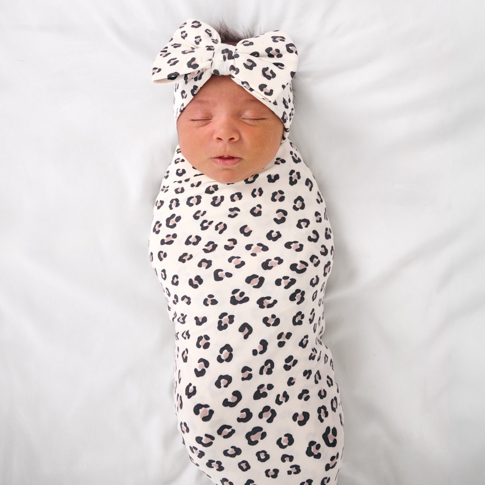  Luxe Leopard Swaddle & Luxe Bow Headband Set、mySite、layawaytickets
