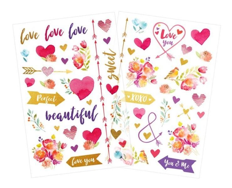  Clear Scrapbook Stickers - HP Moment Makers Love、mySite、ghnorth