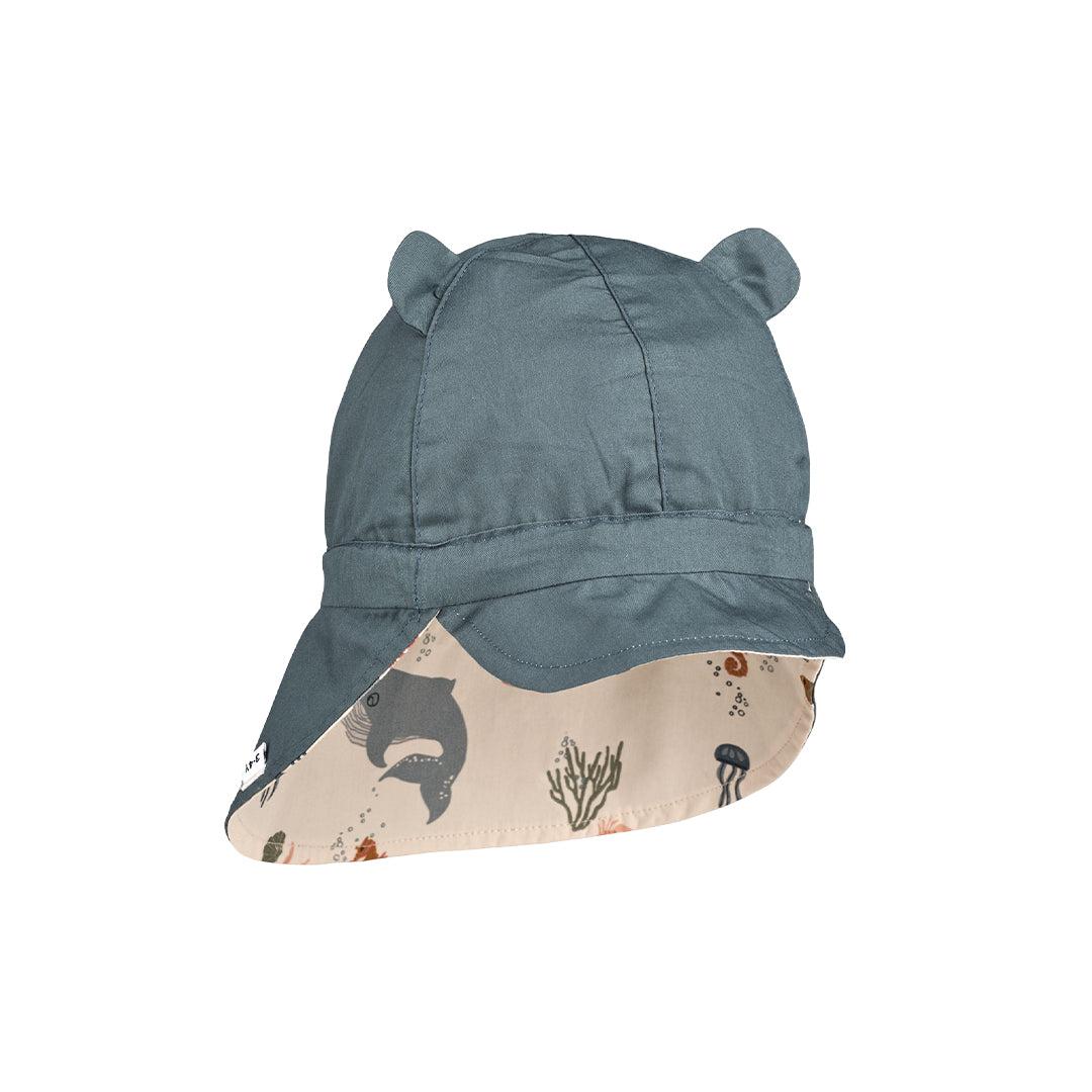  Liewood Gorm Reversible Sun Hat With Ears - Sea Creature - Sandy、mySite、merchandisen