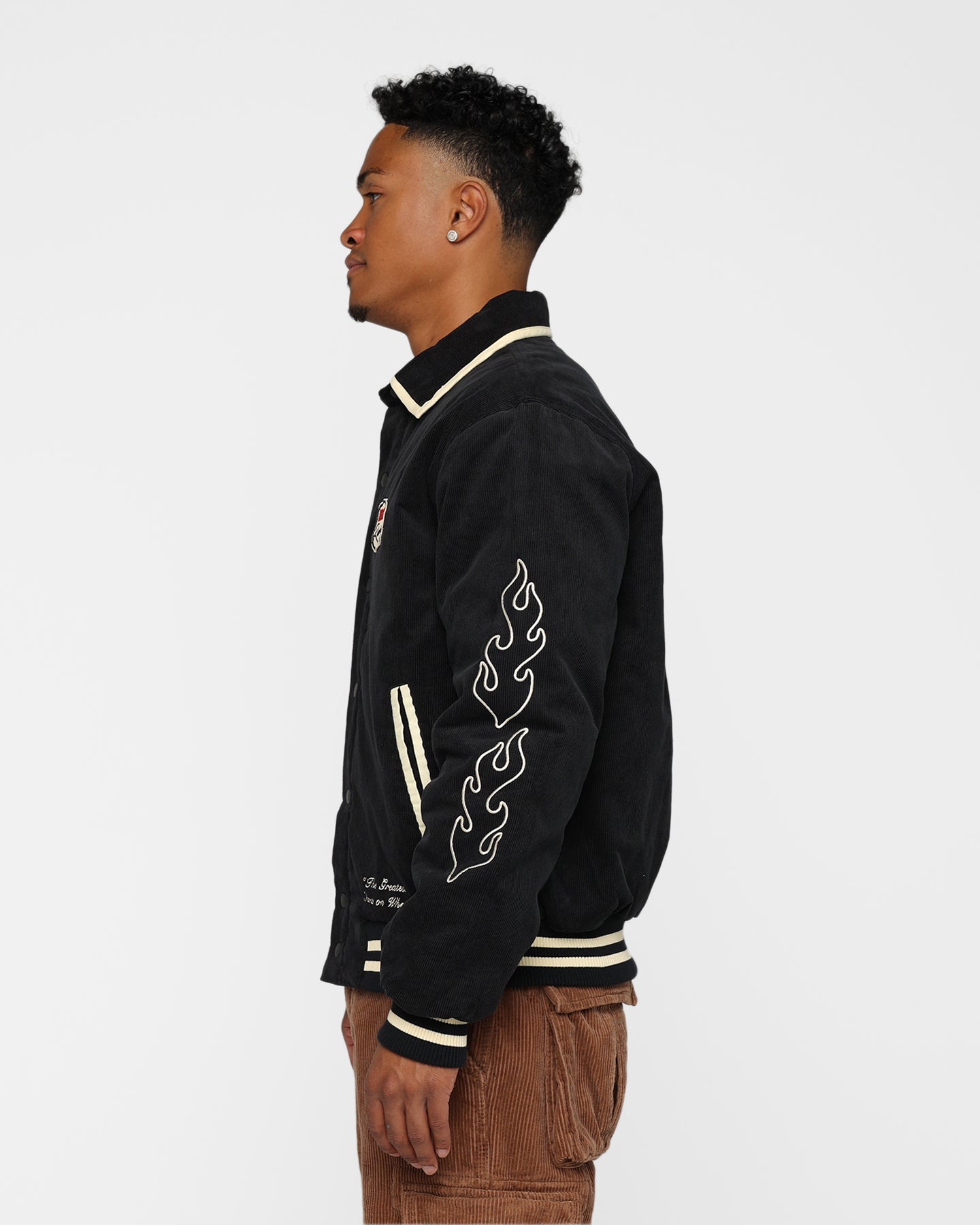 The New Establishment X Nascar Firecracker 60's Cord Racer Jacket Black、mySite、zt4zffjzw