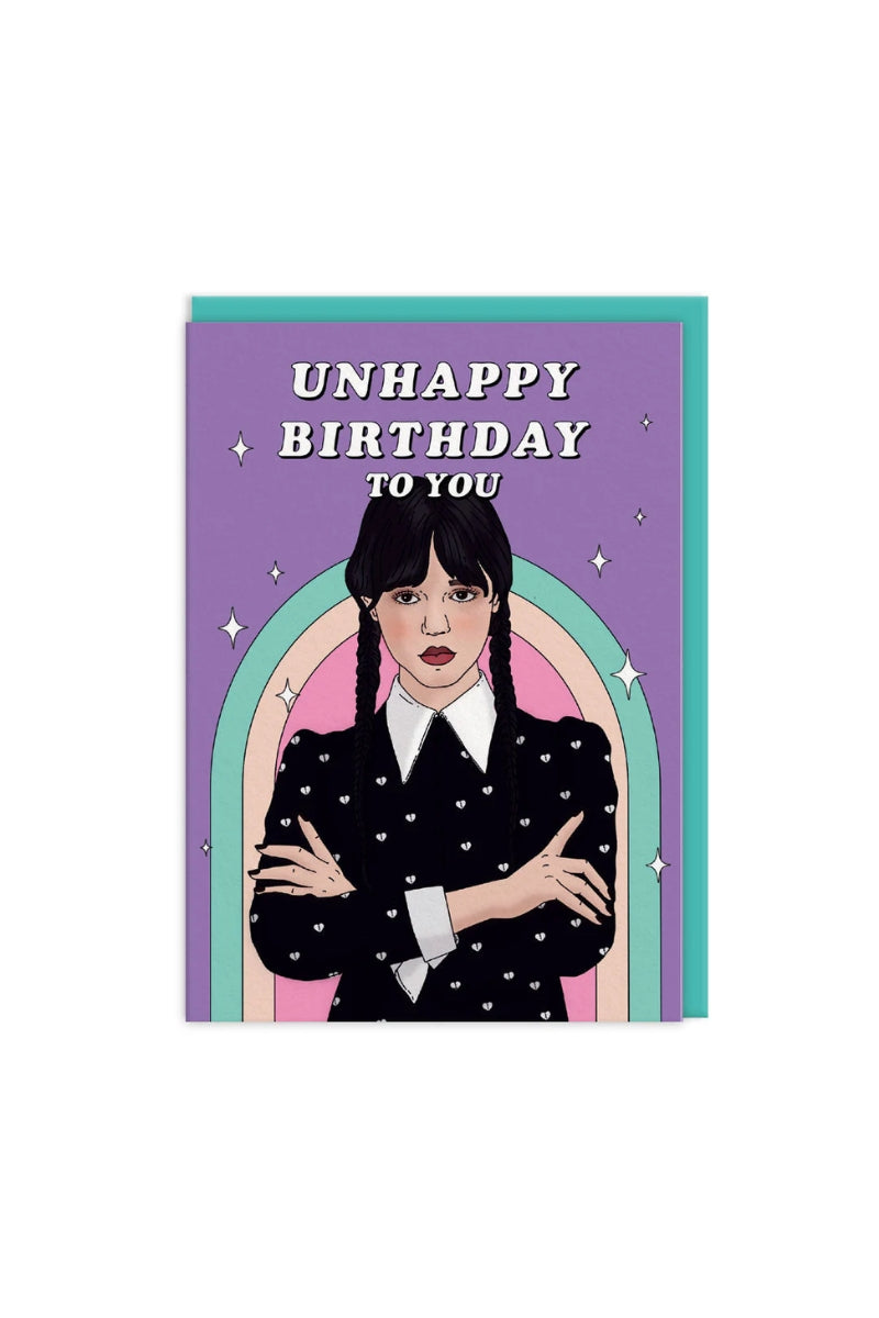 Wednesday Adams Unhappy Birthday Card、mySite、hinf8tx79