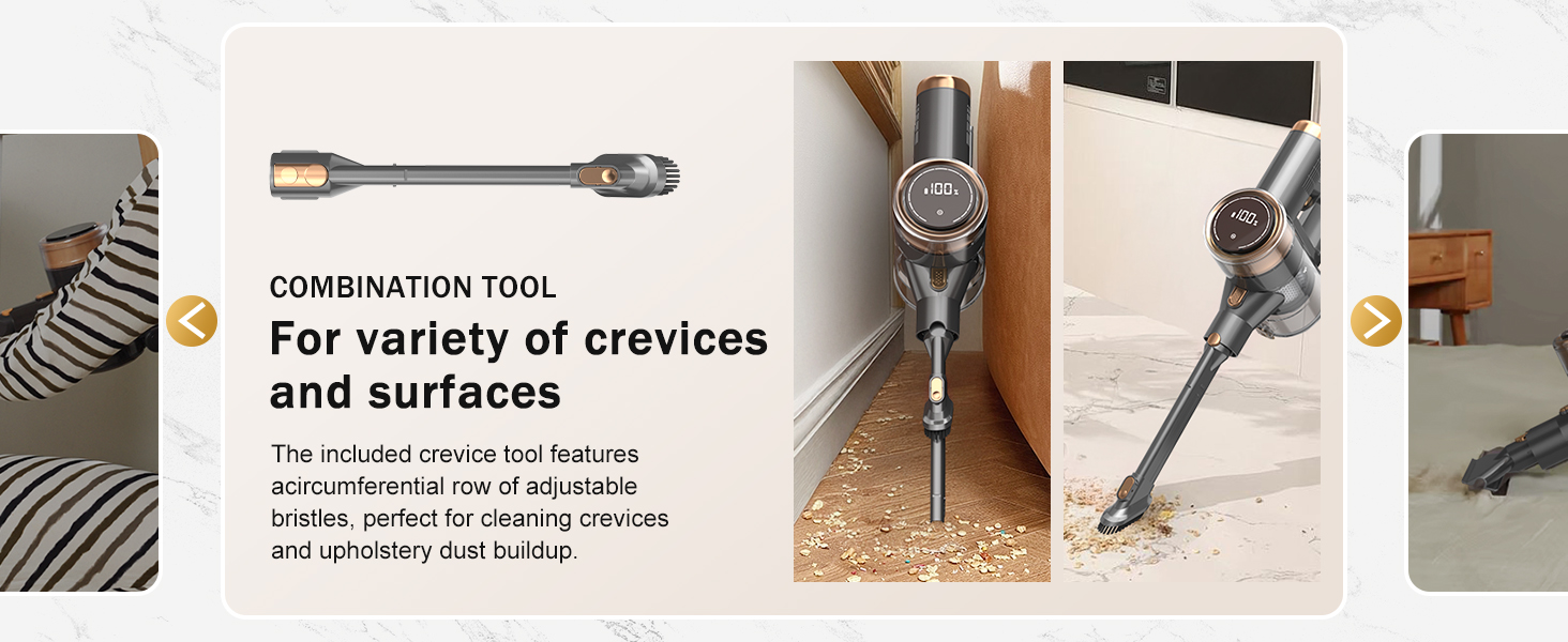 NuYupo DHC100 Cordless Vacuum Cleaner Stick Handhed Upright Vacuums Cleaners vac for home pet hair