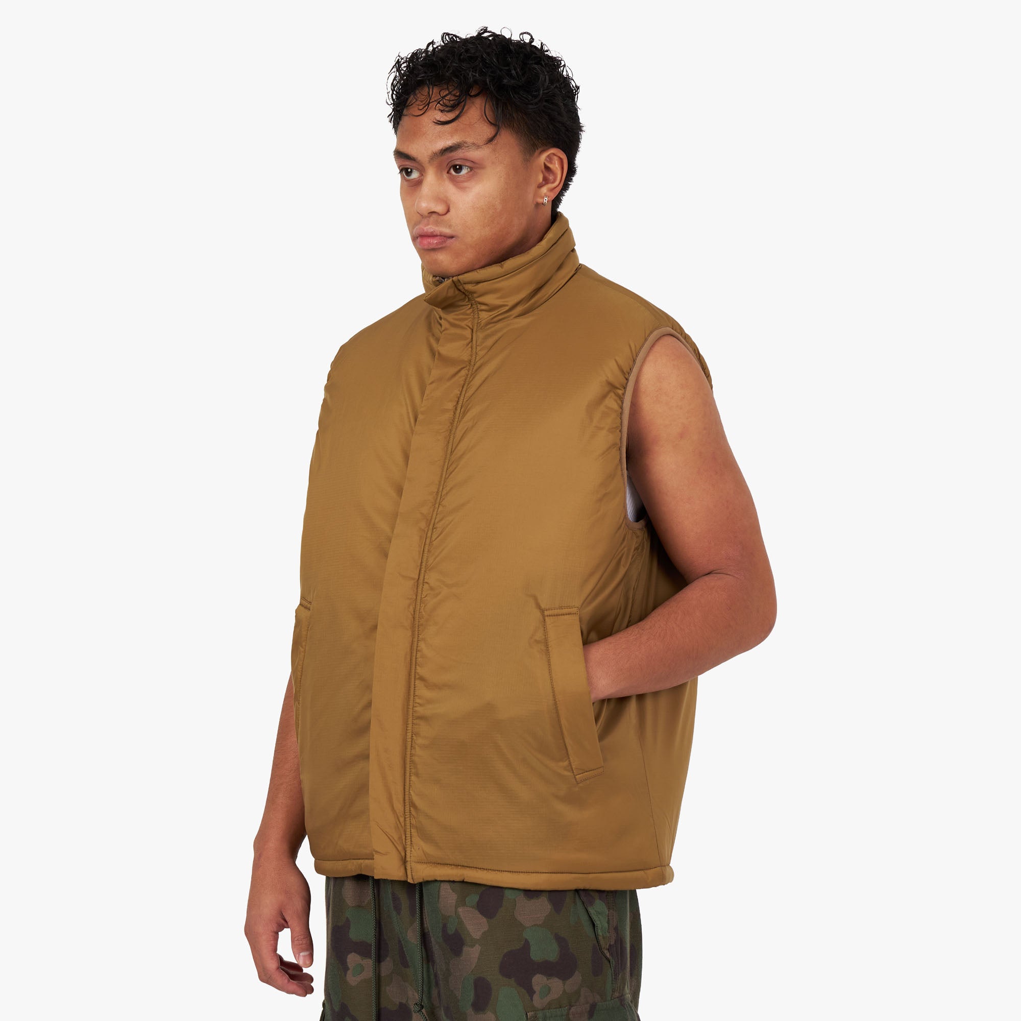  BEAMS PLUS MIL Puff Vest / Khaki、mySite、merchandisen