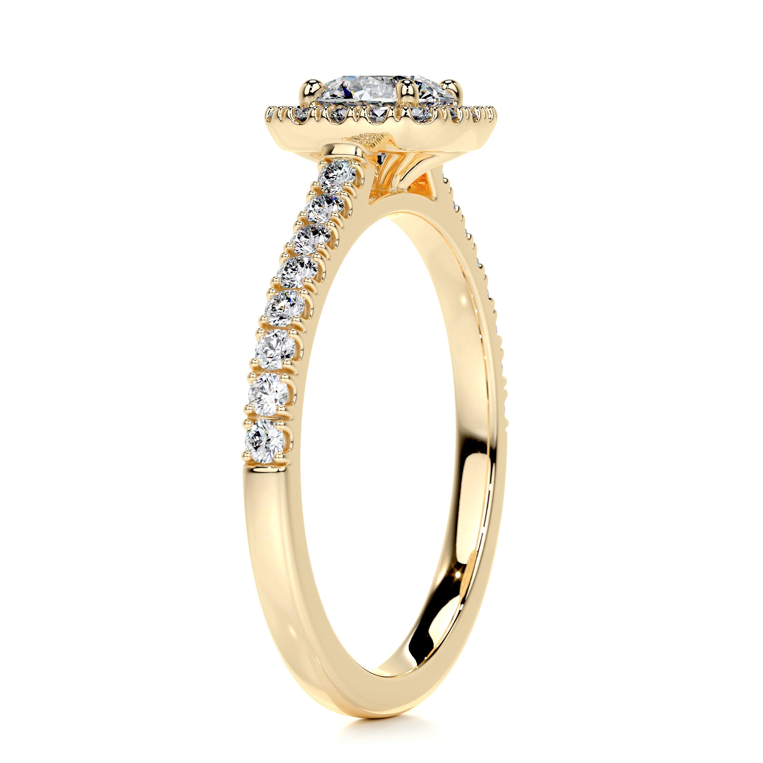 Claudia Diamond Engagement Ring - 18K Yellow Gold、mySite、hinf8tx79