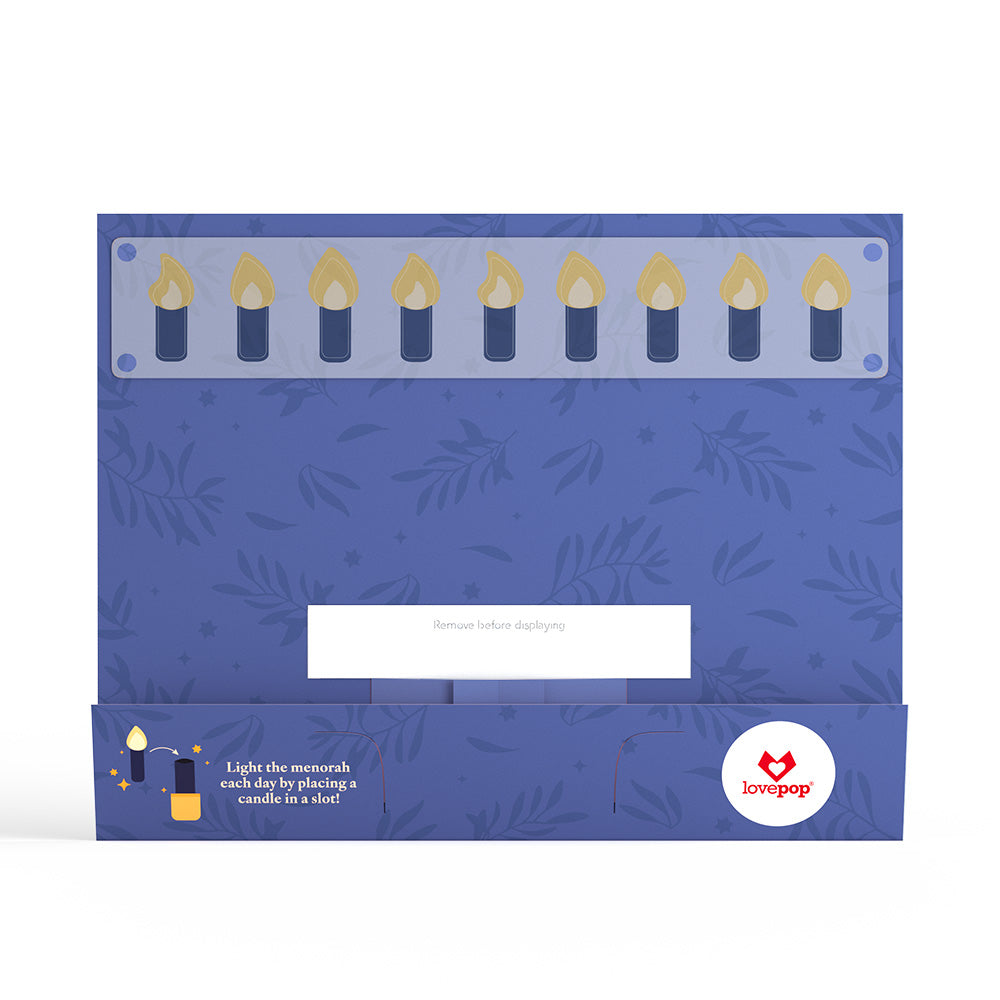 Elegant Interactive Menorah Giant Pop-Up Gift、mySite、solidvoid