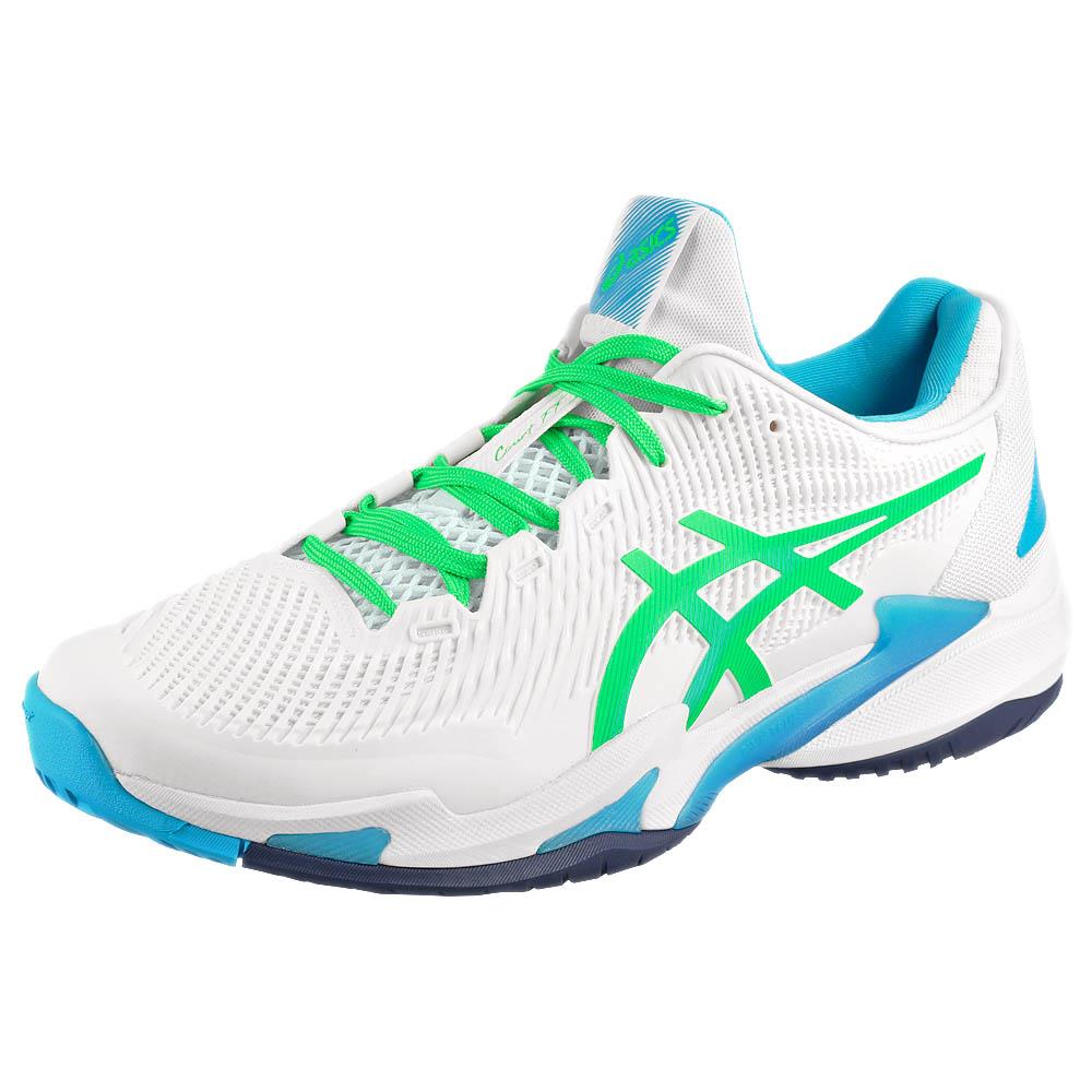 Asics Men's Court FF 3 - White/New Leaf、mySite、neckold