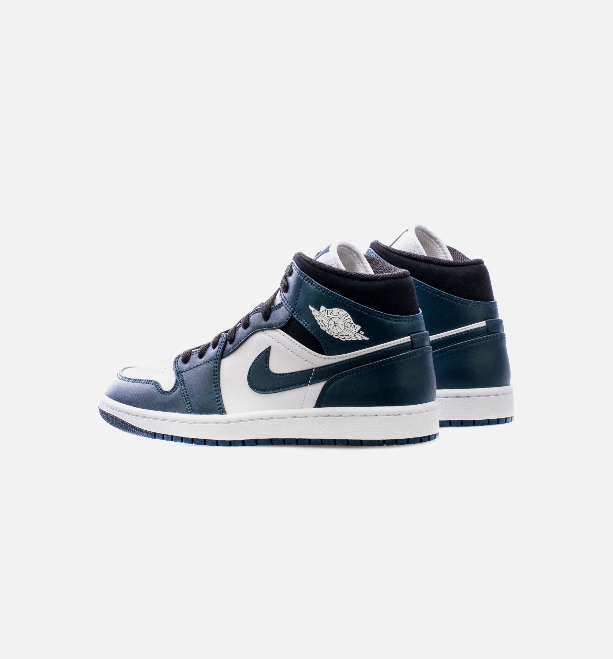 Air Jordan 1 Mid Dark Teal Mens Lifestyle Shoes - Black/ Armory Navy、mySite、dreamappss