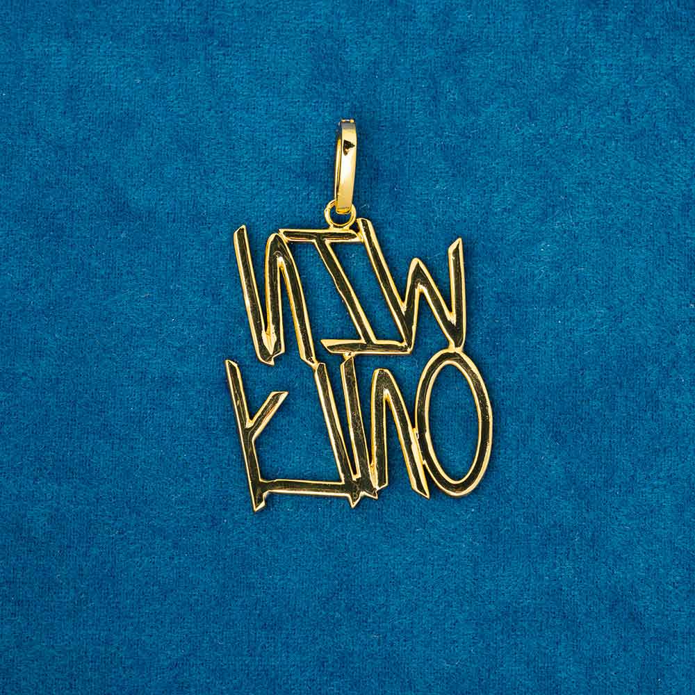 Custom Cursive Letter Pendant 14K Gold、mySite、hinf8tx79