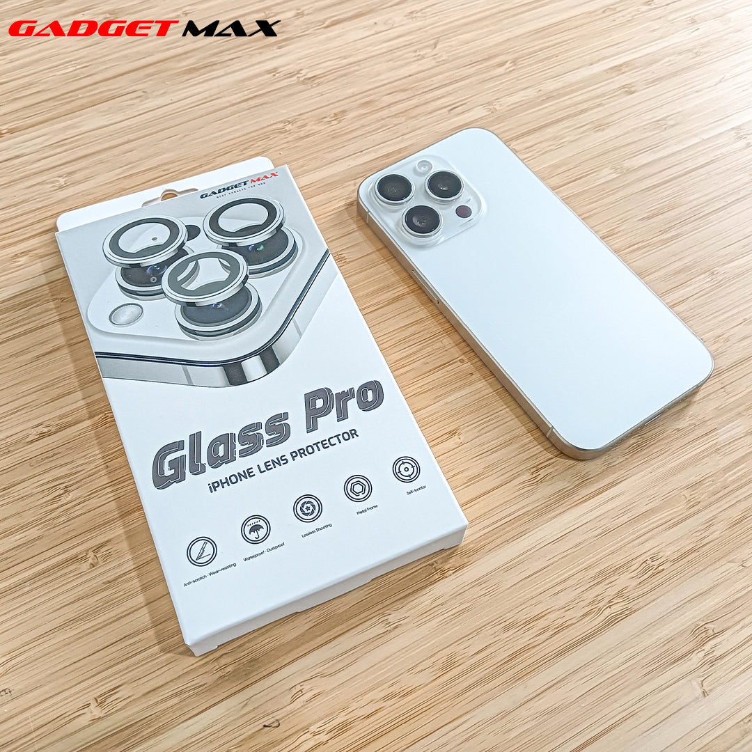 GADGET MAX--GLASS PRO LENS PROTECTOR (ORIGINAL / METAL FRAME ) IPHONE 15 6.1 / IPHONE 15 PLUS 6.7 (2PCS)、mySite、fannypackpong