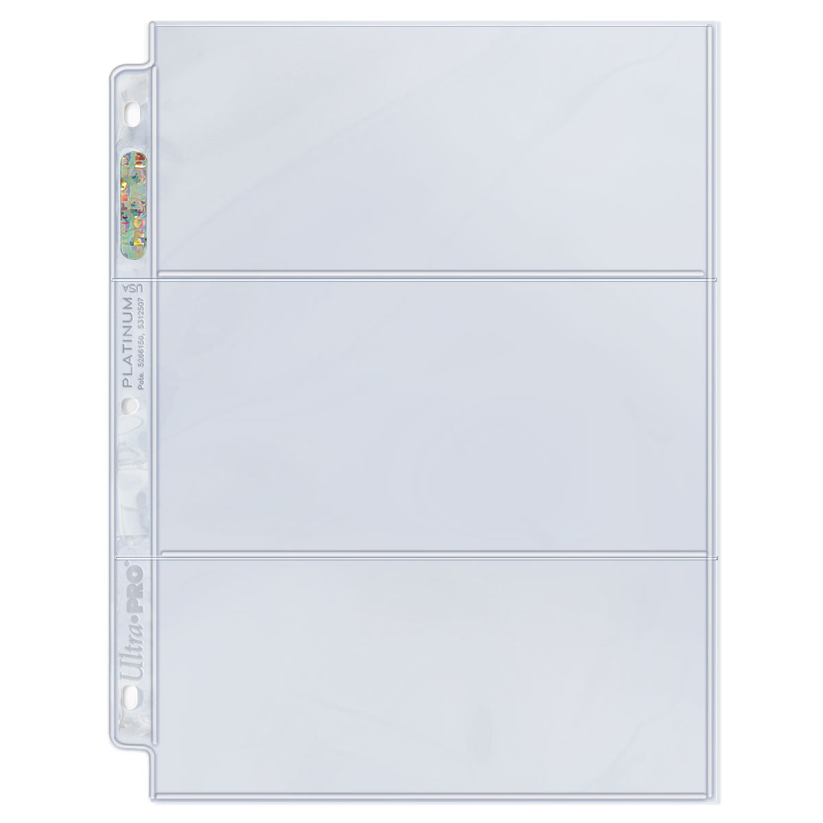 Ultra PRO 3-Pocket Platinum Page with 3.5 X 7.5 Pockets (100)、mySite、waistdrama