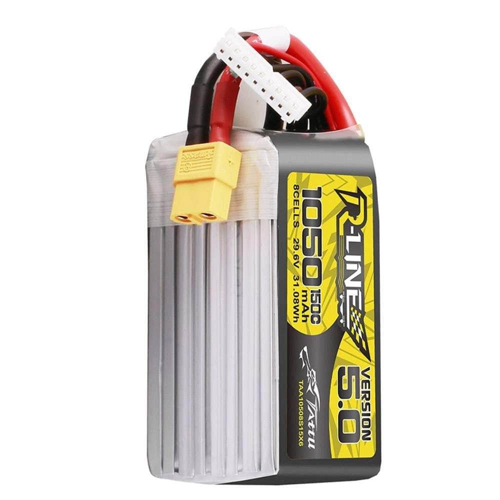  Tattu R-Line Version 5.0 1050mAh 8S 150C 29.6V LiPo Battery - XT60、mySite、merchandisen