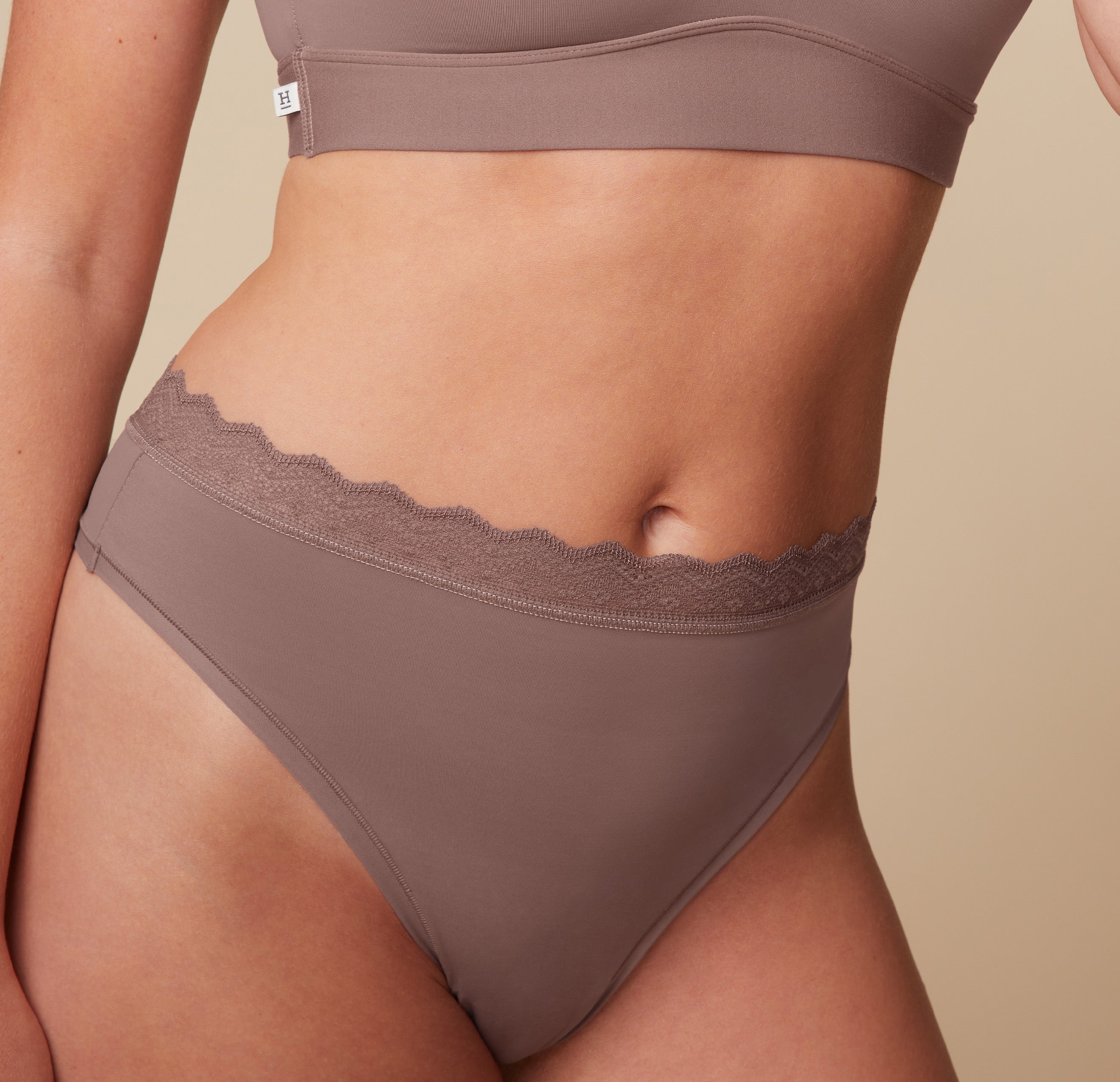 Bliss Lace Highwaist Thong - Mauve、mySite、bengalsvssteelers