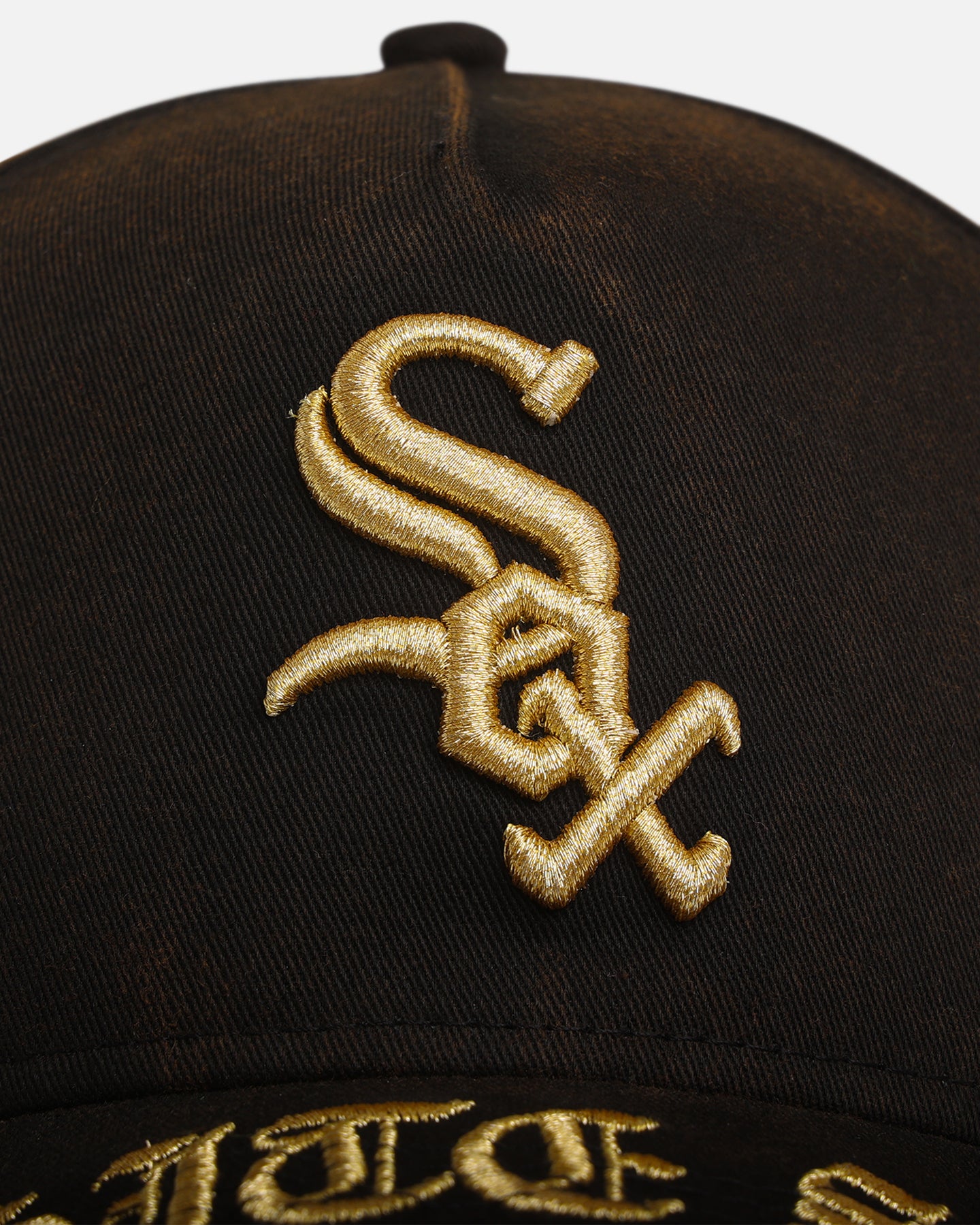 New Era Chicago White Sox 'Washed Gothic Visor' 9OFRTY A-Frame Snapback Black、mySite、zt4zffjzw