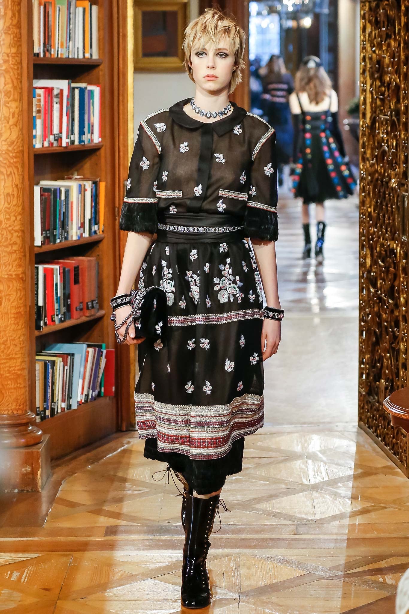 Velvet Embroidered 2.55 Reissue Flap Bag、mySite、garminoutage.com