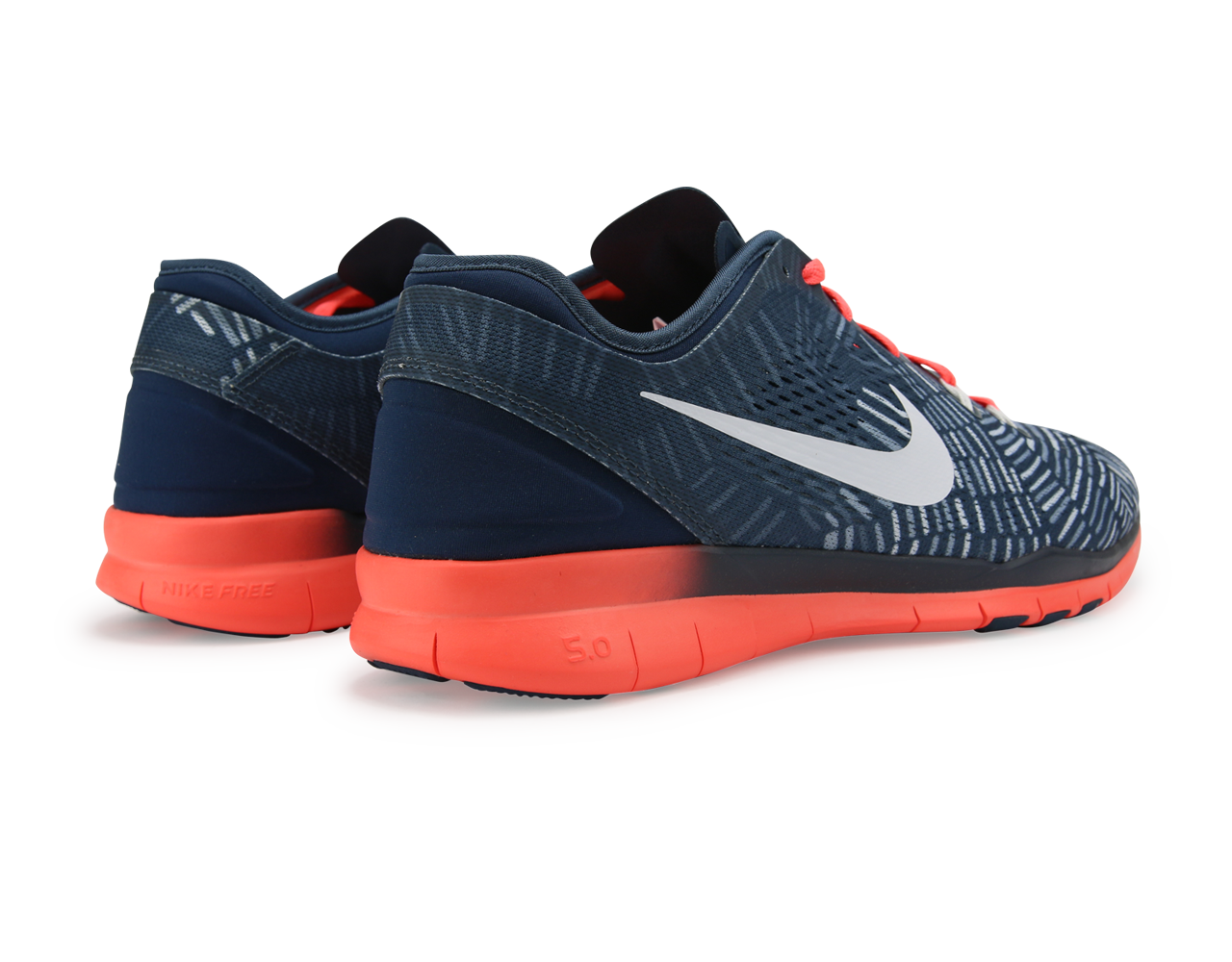 Nike Women's Free 5.0 TR Fit 5 Print V Squadron Blue/White Brght/Mng、mySite、noshort