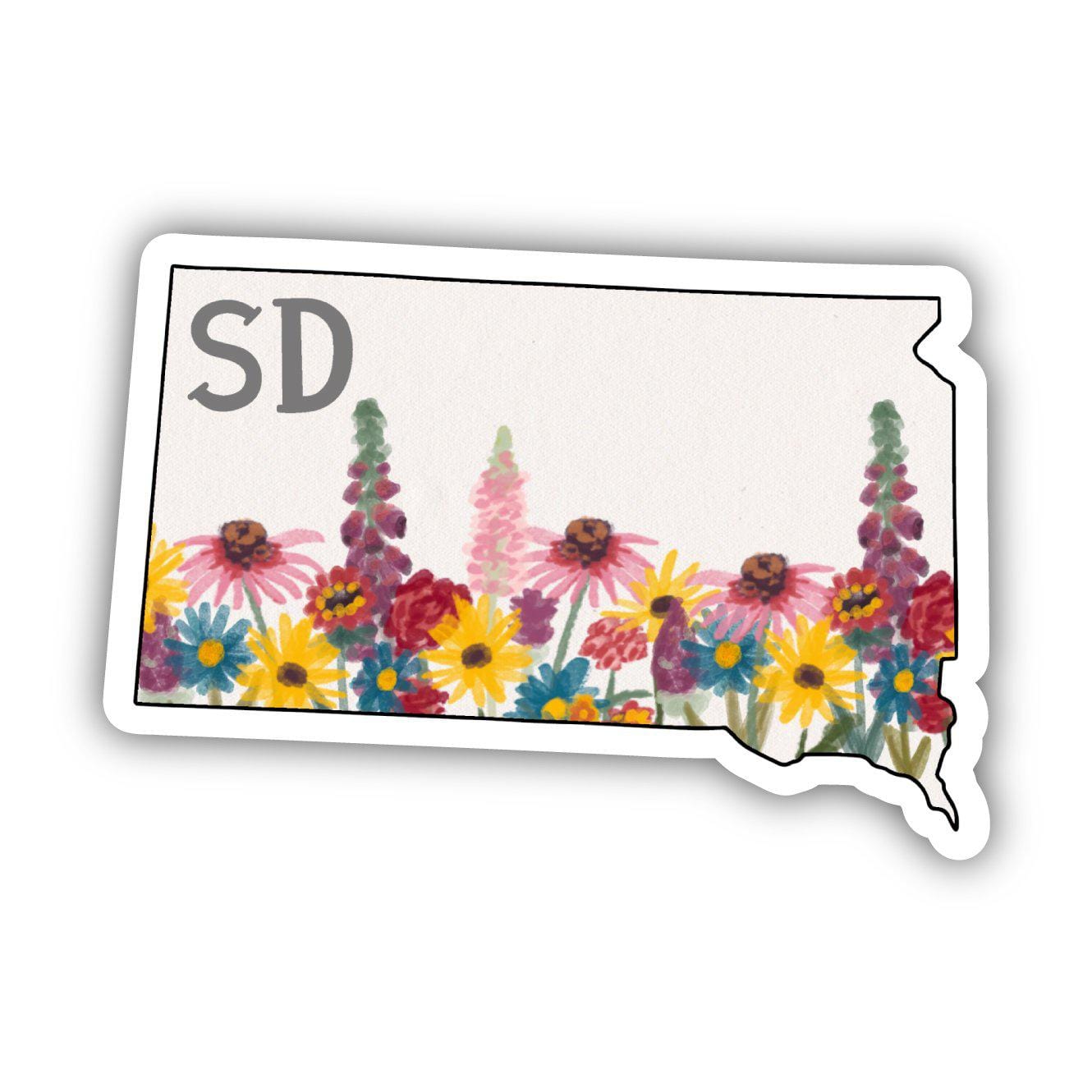  South Dakota Painterly Pattern Sticker、mySite、elrpsem3k