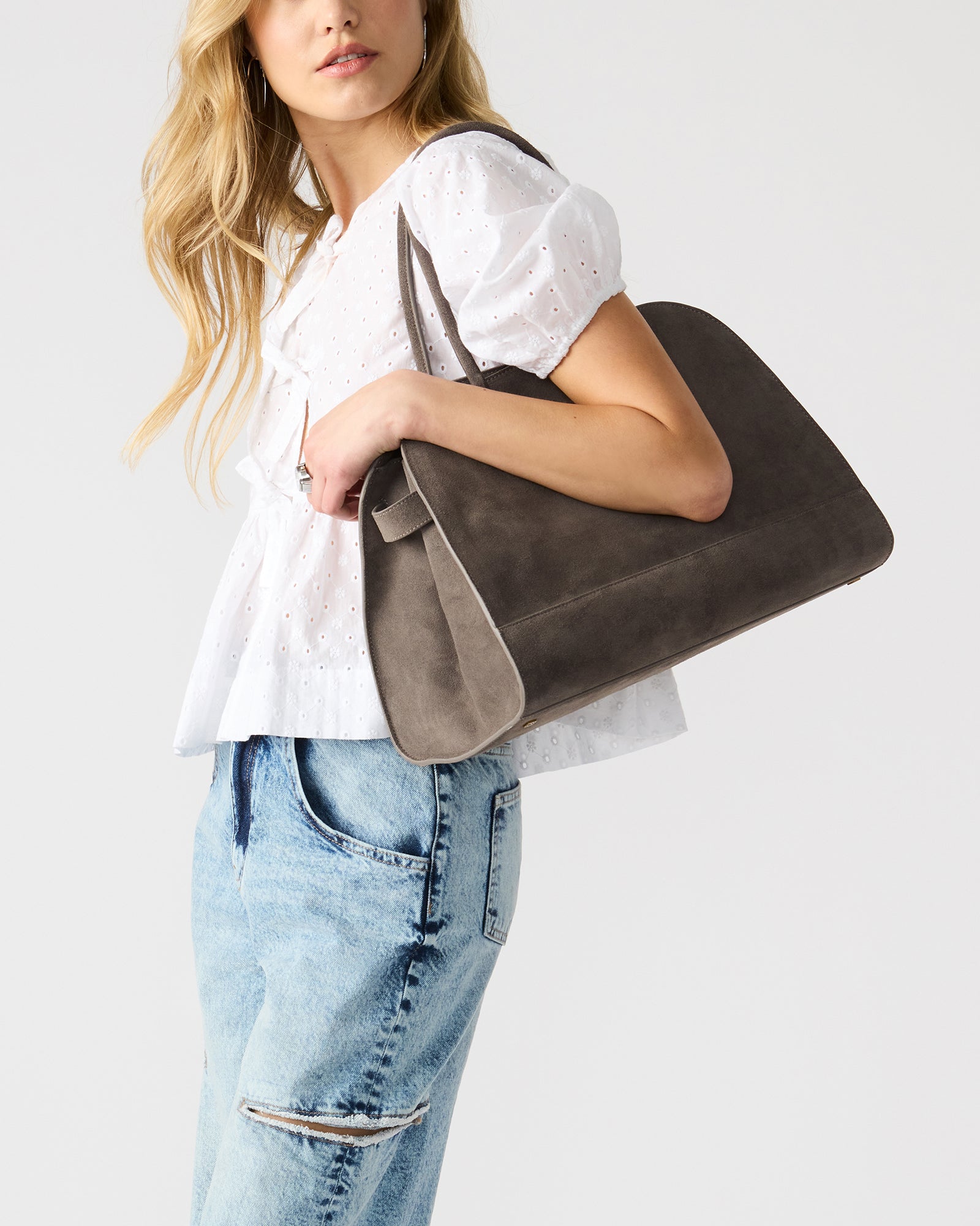 HEIDEE BAG GREY SUEDE、mySite、gtrtttuynbv