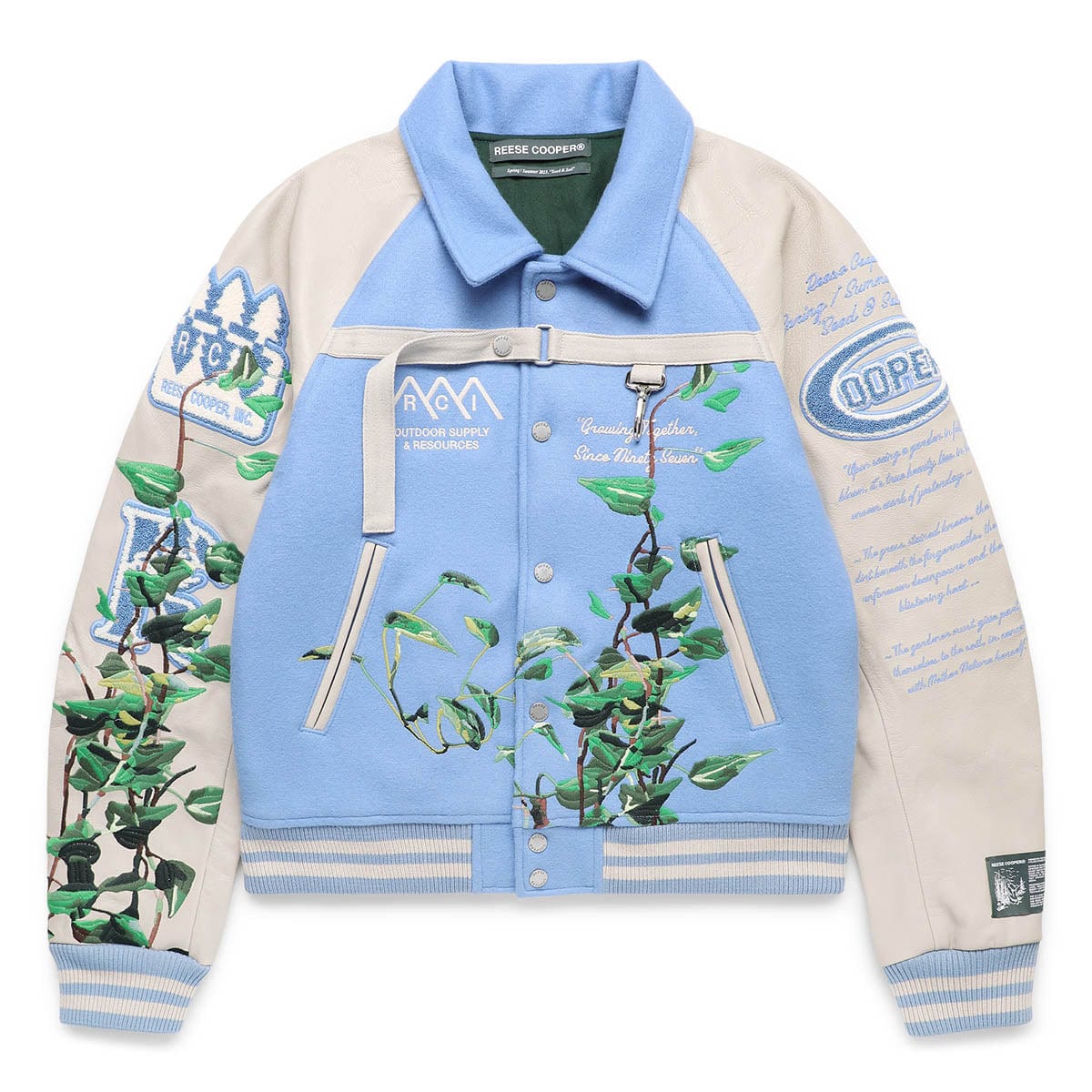EMBROIDERED VINES VARSITY JACKET、mySite、zt4zffjzw
