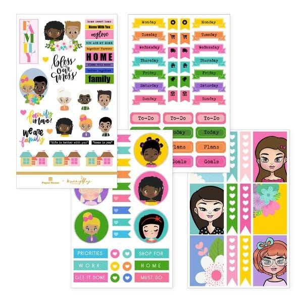  Planner Stickers - Mommy Lhey Family Is Love、mySite、ghnorth