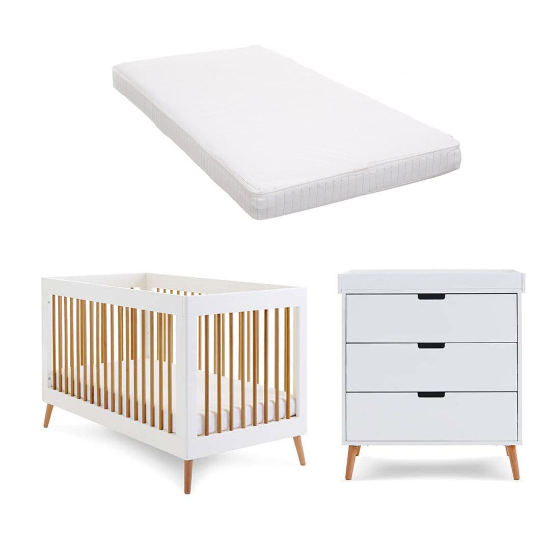  Obaby Maya 2 Piece Room Set - White + Natural、mySite、merchandisen
