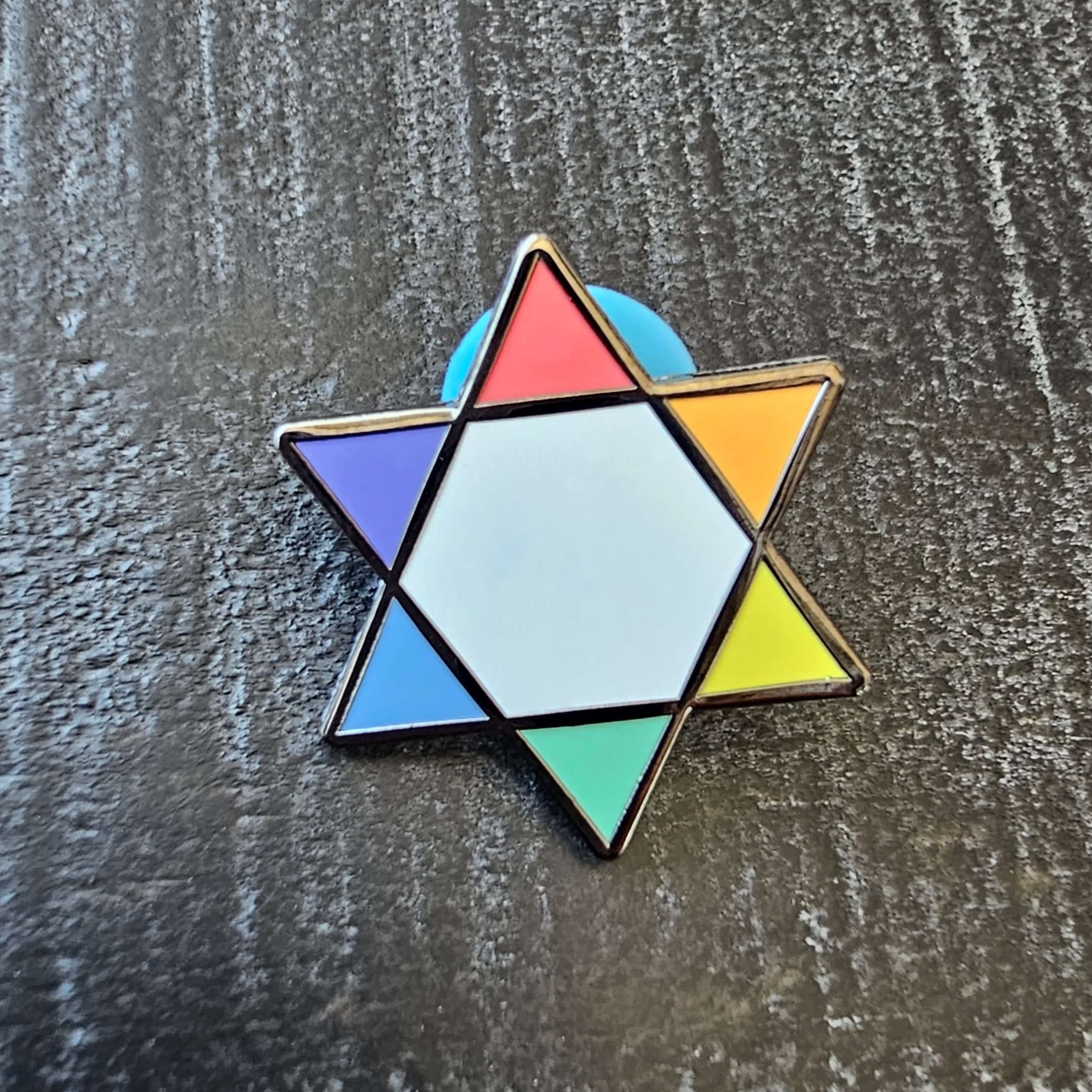 Rainbow Gay Jewish Pride Pin、mySite、topwebapps