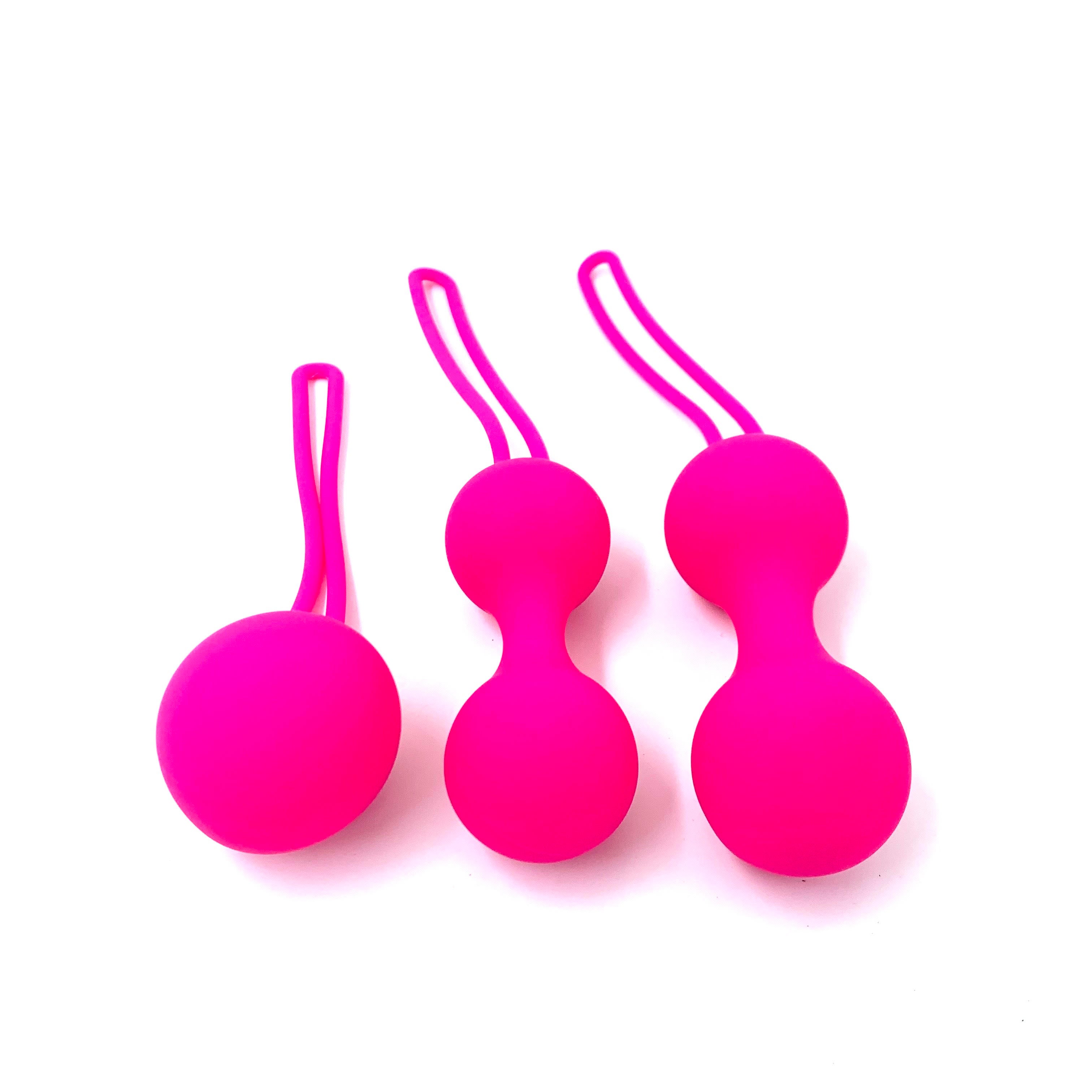 Come Closer | Kegel Ball Set | Pink | Silicone、mySite、bottomscart