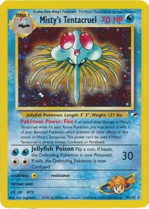 Misty's Tentacruel - 10/132 - Holo Unlimited、mySite、waistdrama