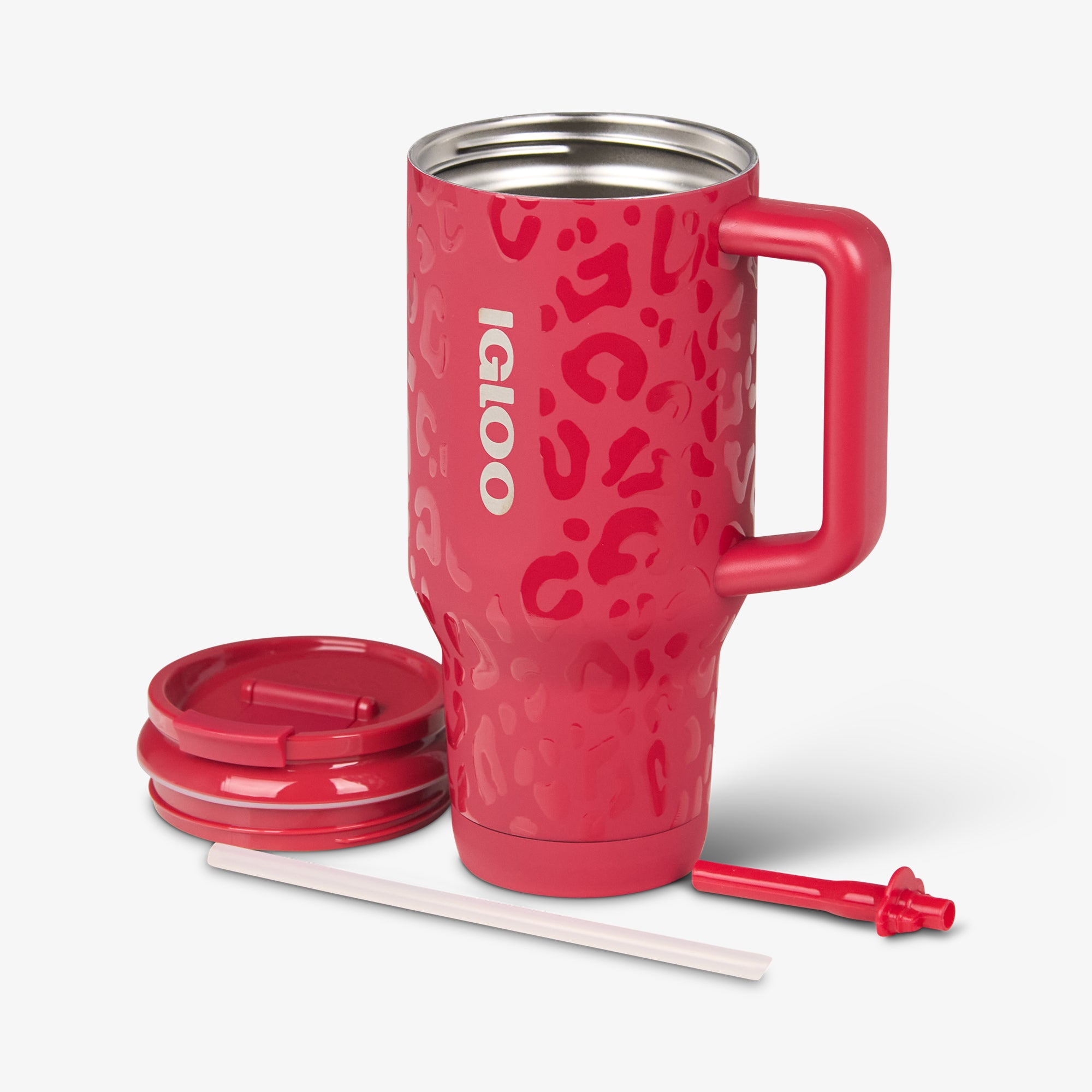 San Francisco 49ers 32 Oz Leopard Flip ‘n’ Sip Travel Mug、mySite、noshort