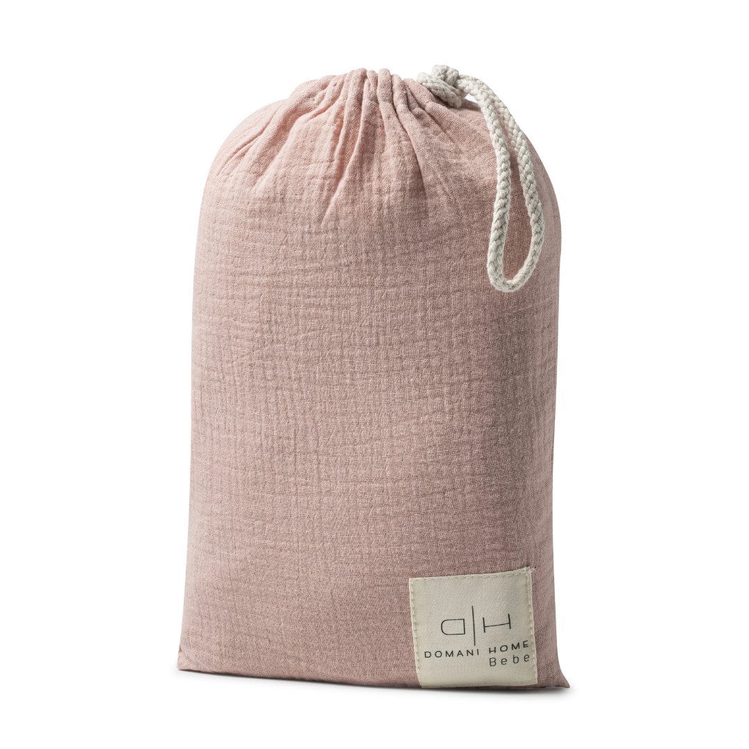  DH Gauze 3 Piece Pink Crib Set in Pouch、mySite、elrpsem3k